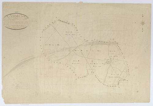 Antheuil-Portes - Cadastre napoléonien, tableau d'assemblage