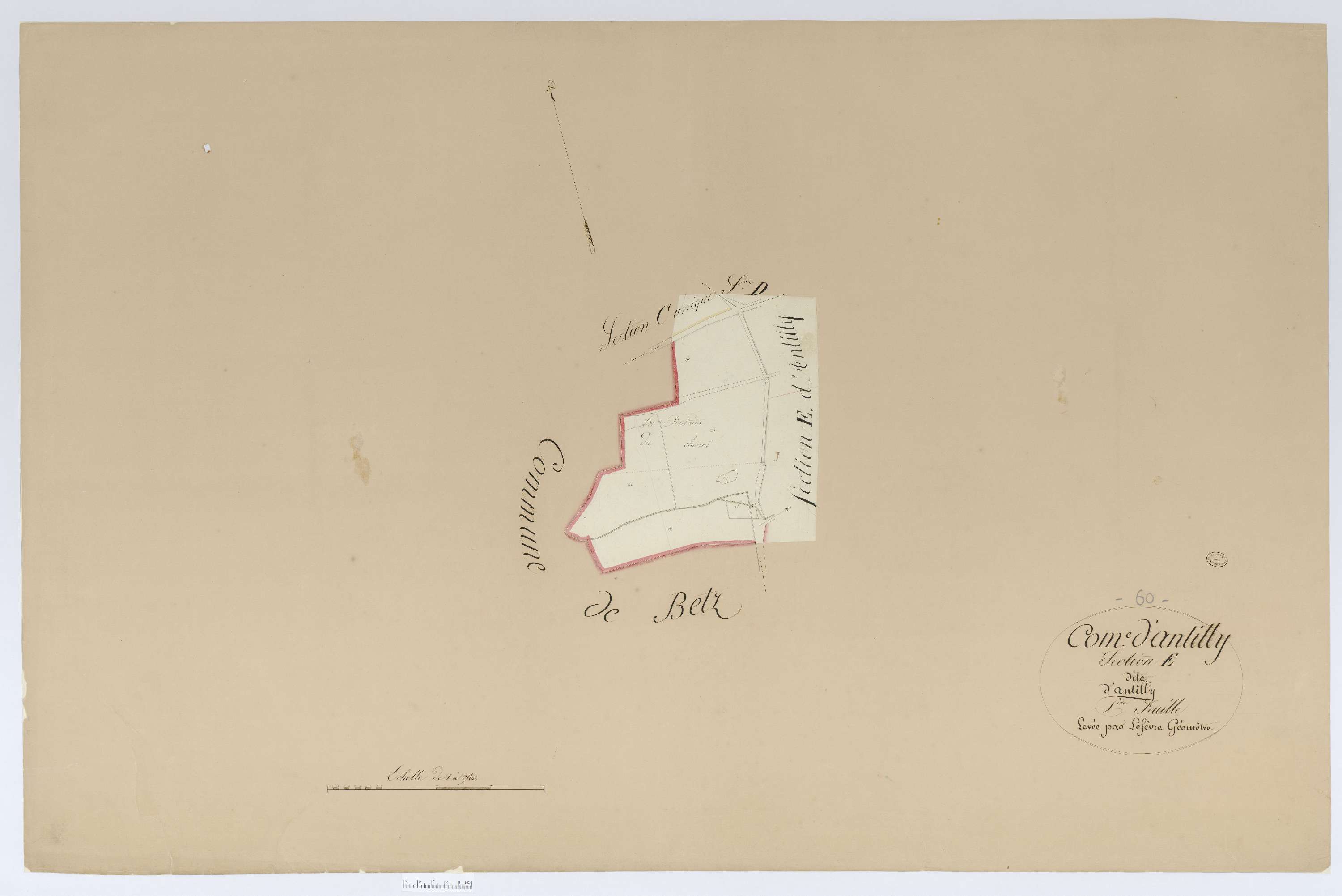 Antilly - Cadastre napoléonien, section E1