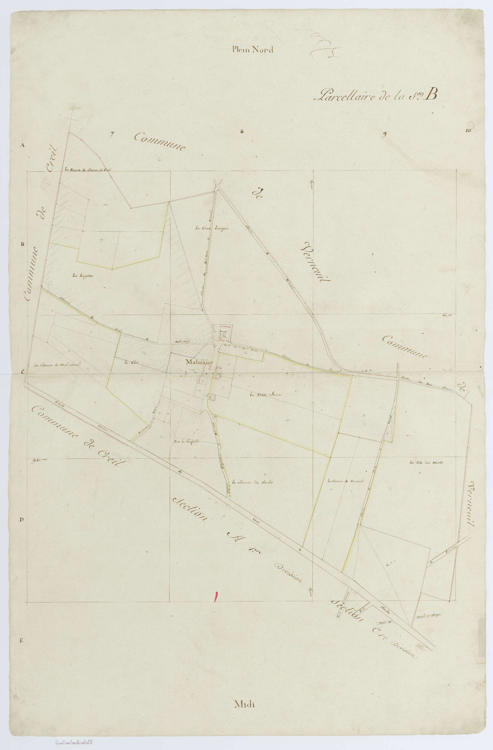 Apremont - Cadastre napoléonien, section B