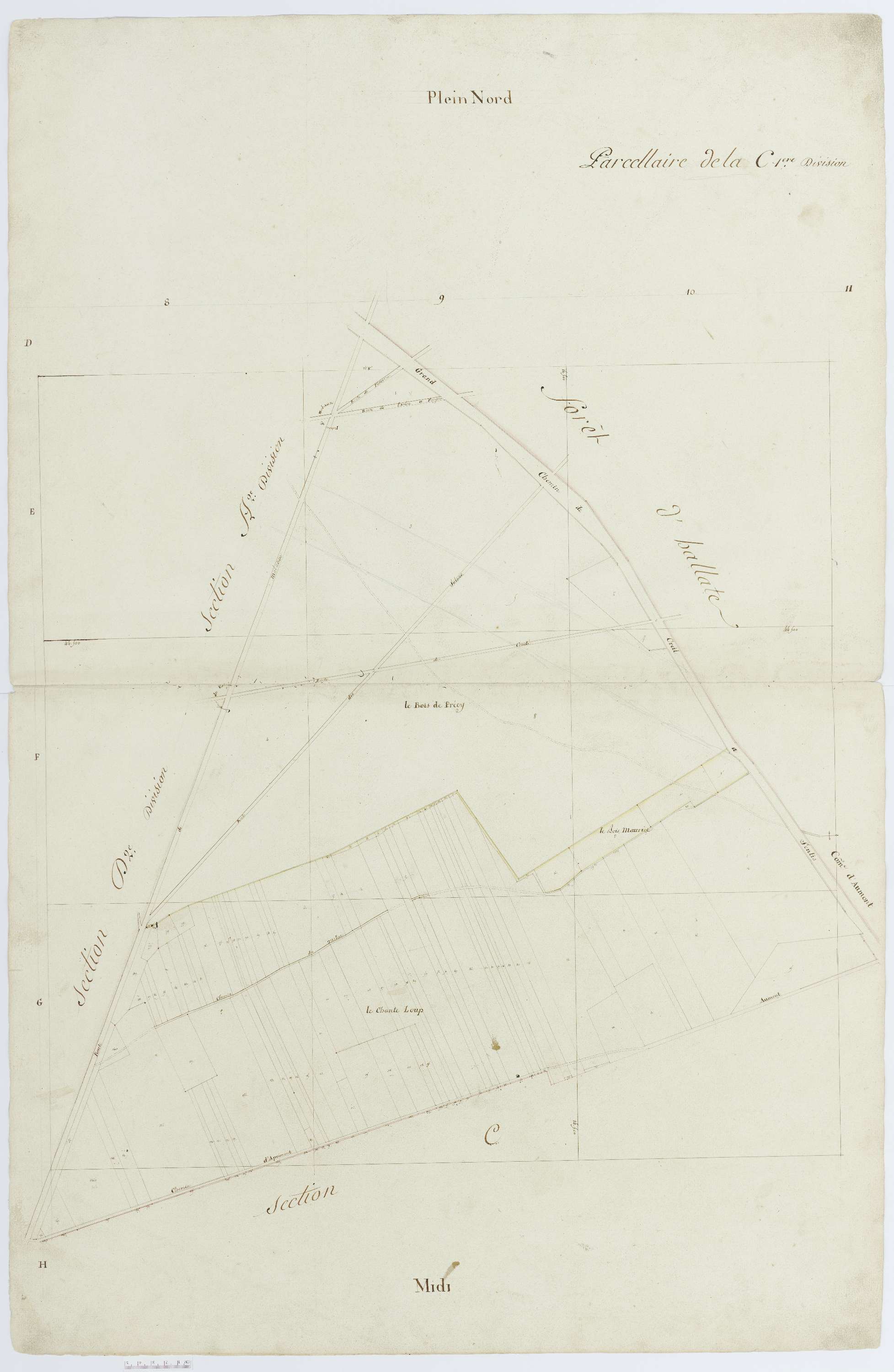 Apremont - Cadastre napoléonien, section C1
