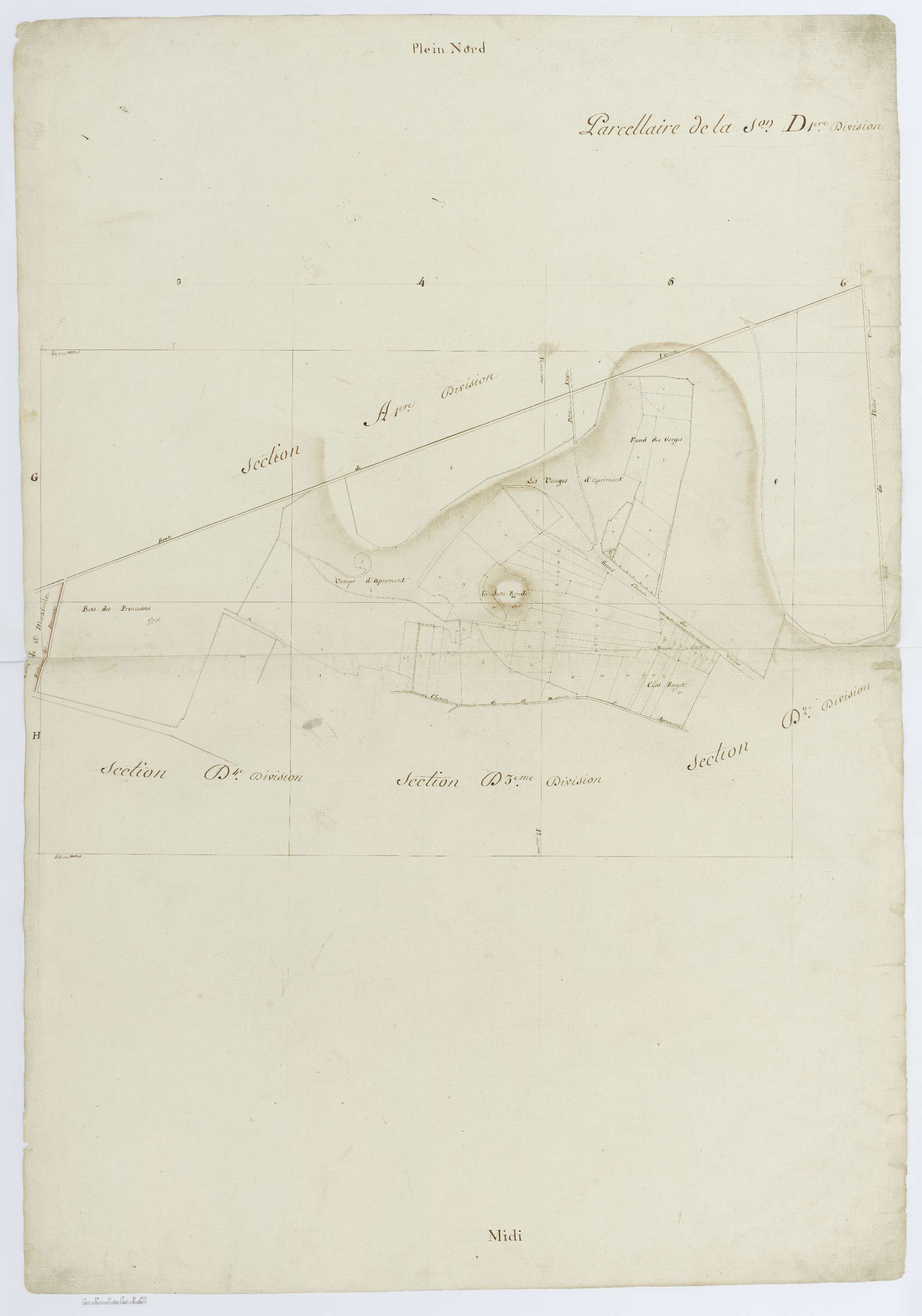 Apremont - Cadastre napoléonien, section D1