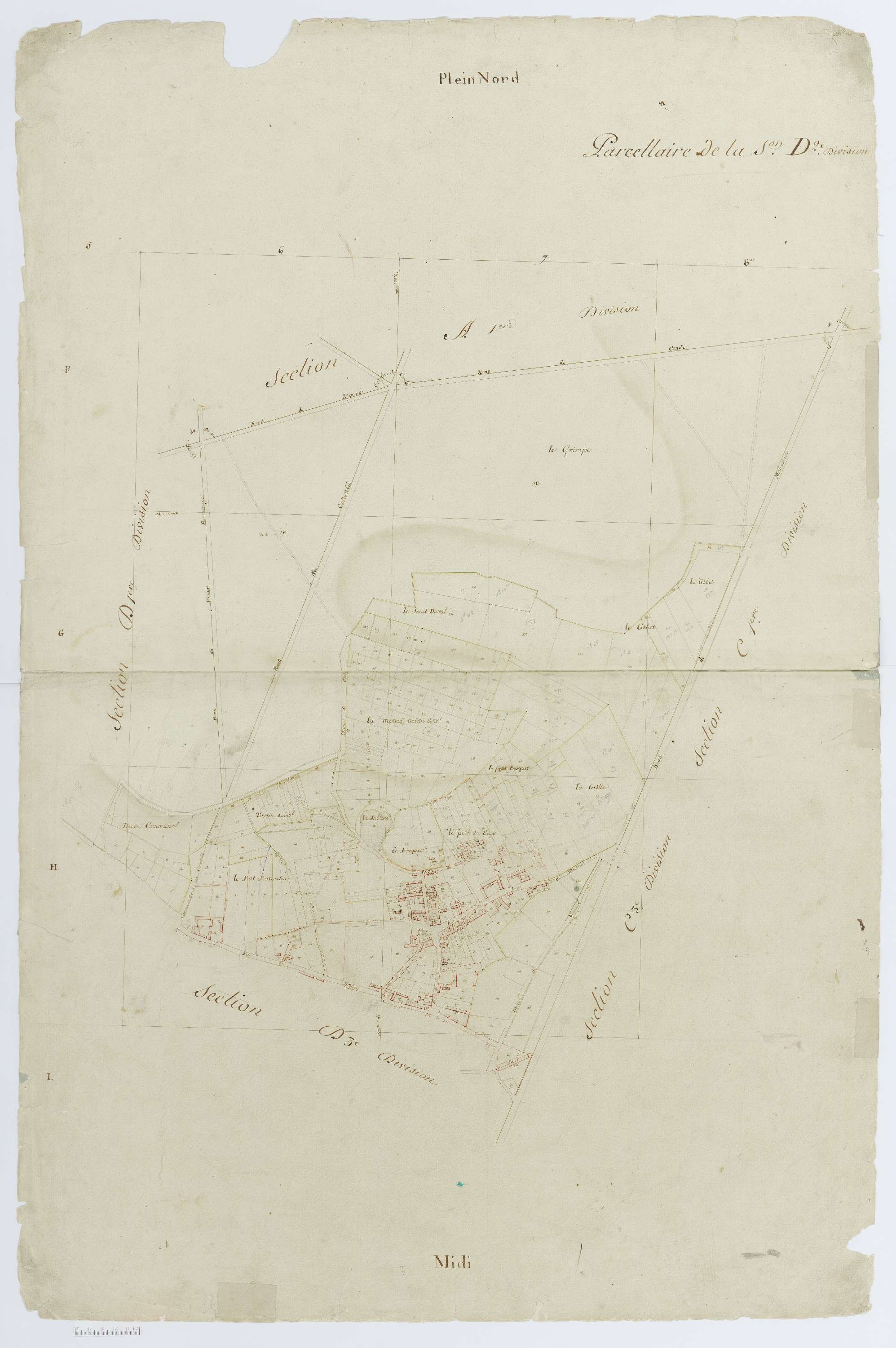 Apremont - Cadastre napoléonien, section D2