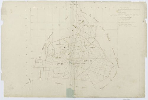 Apremont - Cadastre napoléonien, tableau d'assemblage