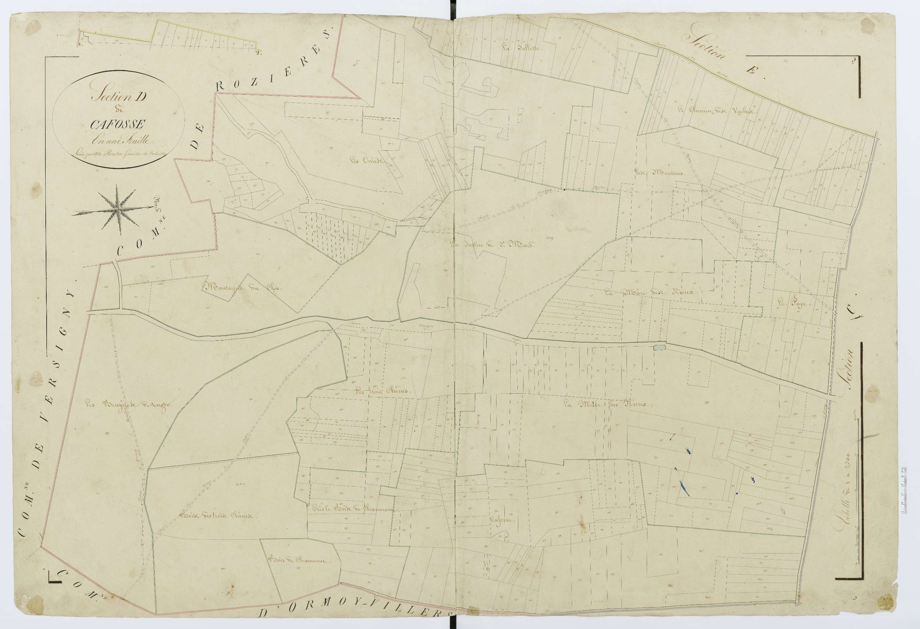 Auger-Saint-Vincent - Cadastre napoléonien, section D