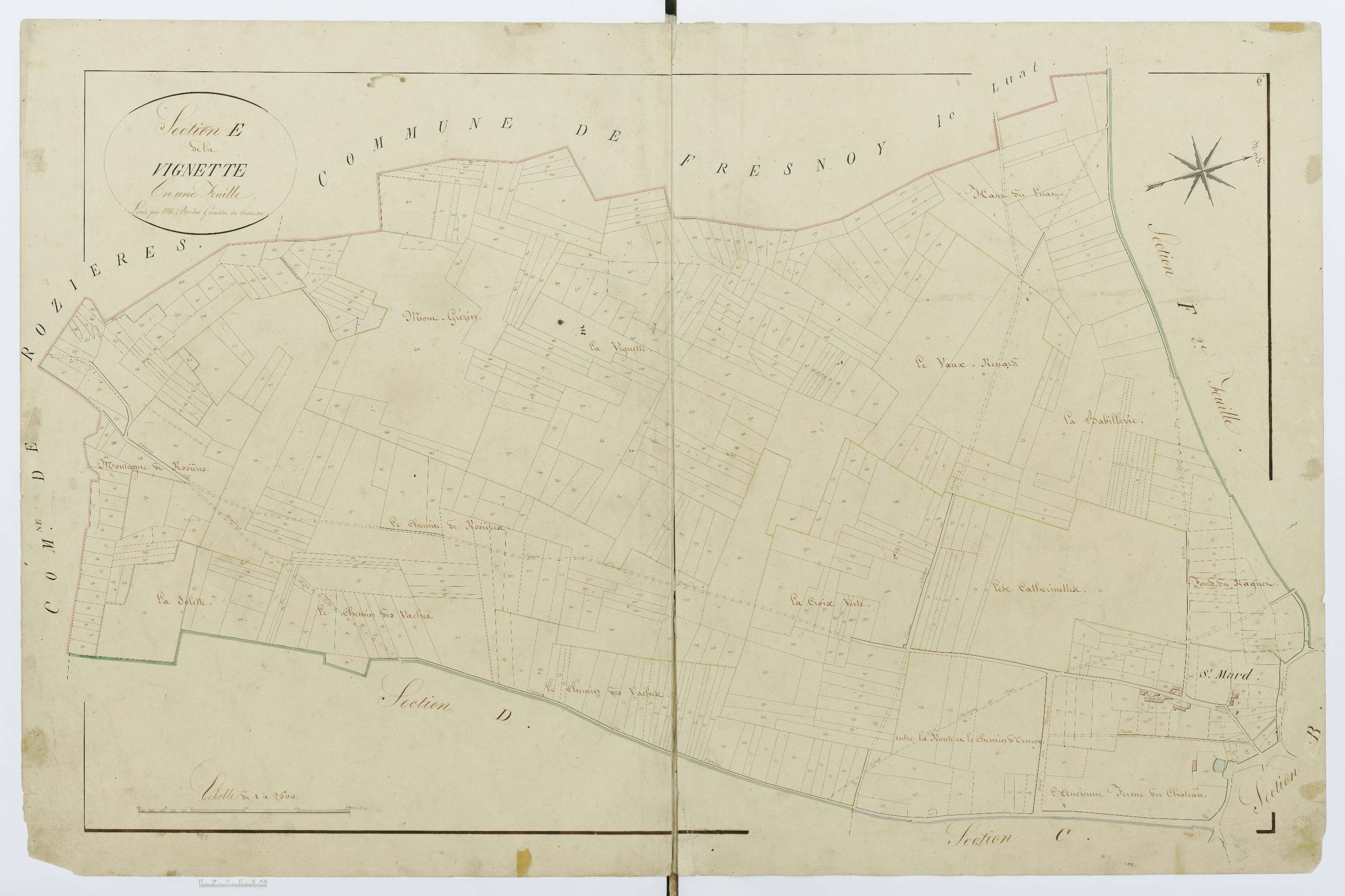 Auger-Saint-Vincent - Cadastre napoléonien, section E
