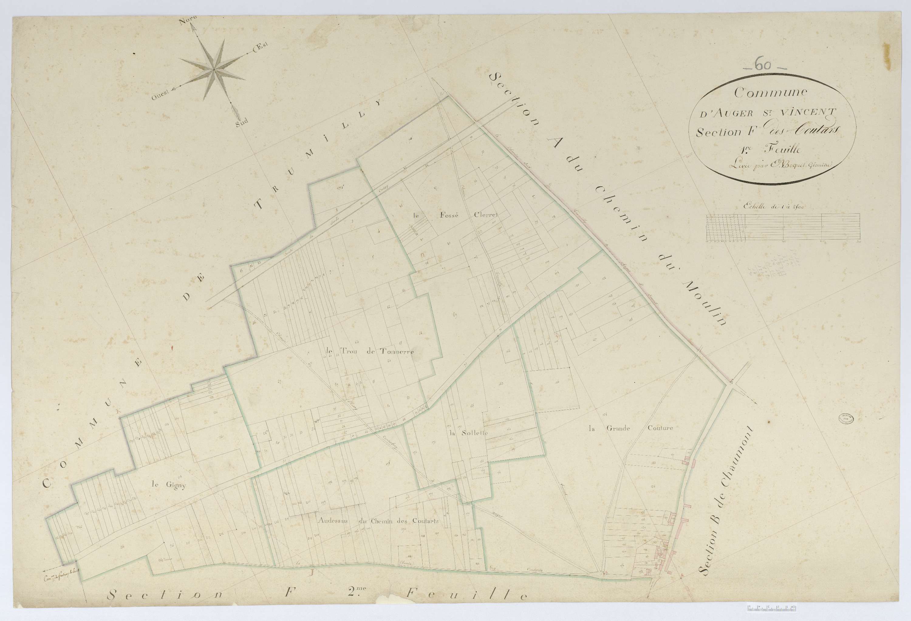 Auger-Saint-Vincent - Cadastre napoléonien, section F1