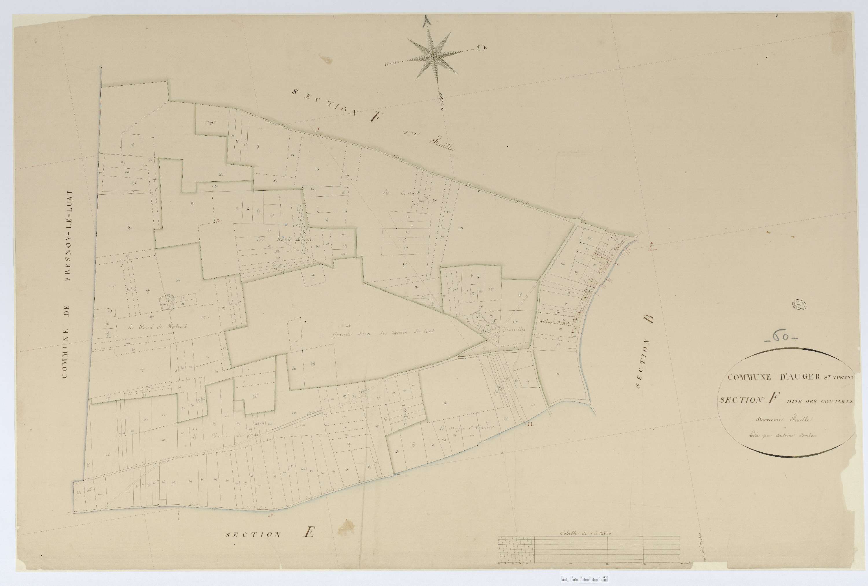 Auger-Saint-Vincent - Cadastre napoléonien, section F2