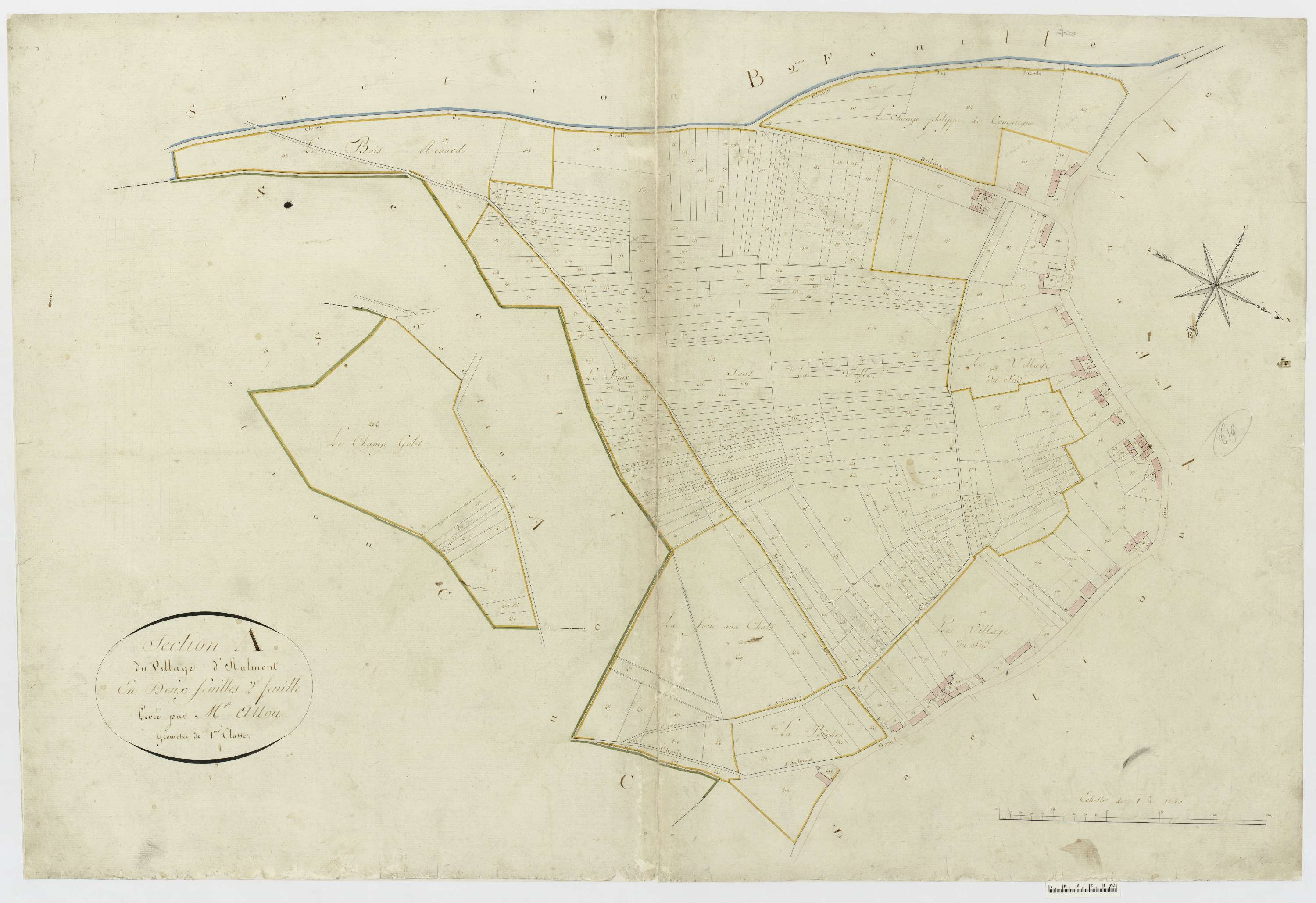 Aumont-en-Halatte - Cadastre napoléonien, section A2