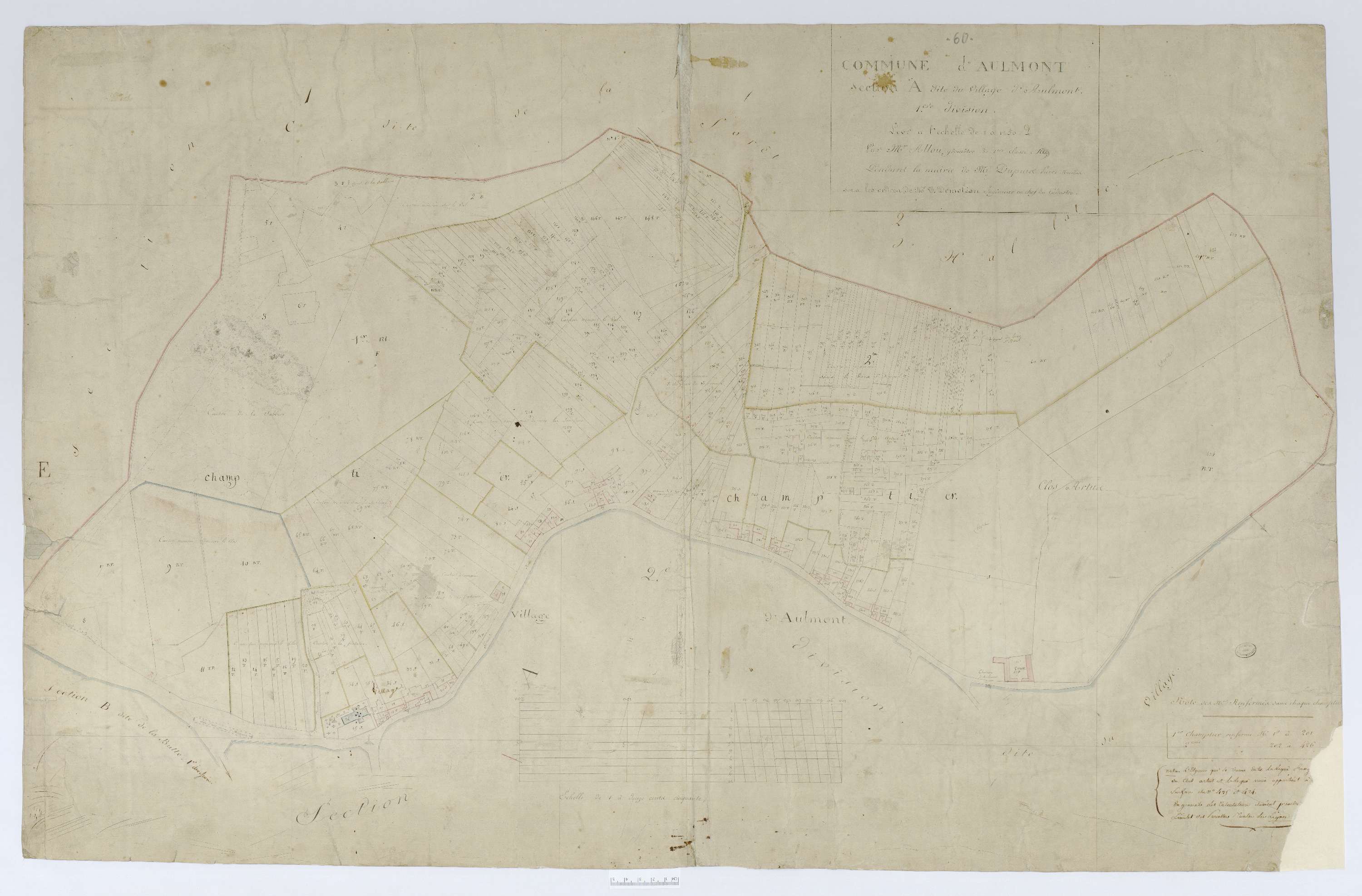 Aumont-en-Halatte - Cadastre napoléonien, section A1