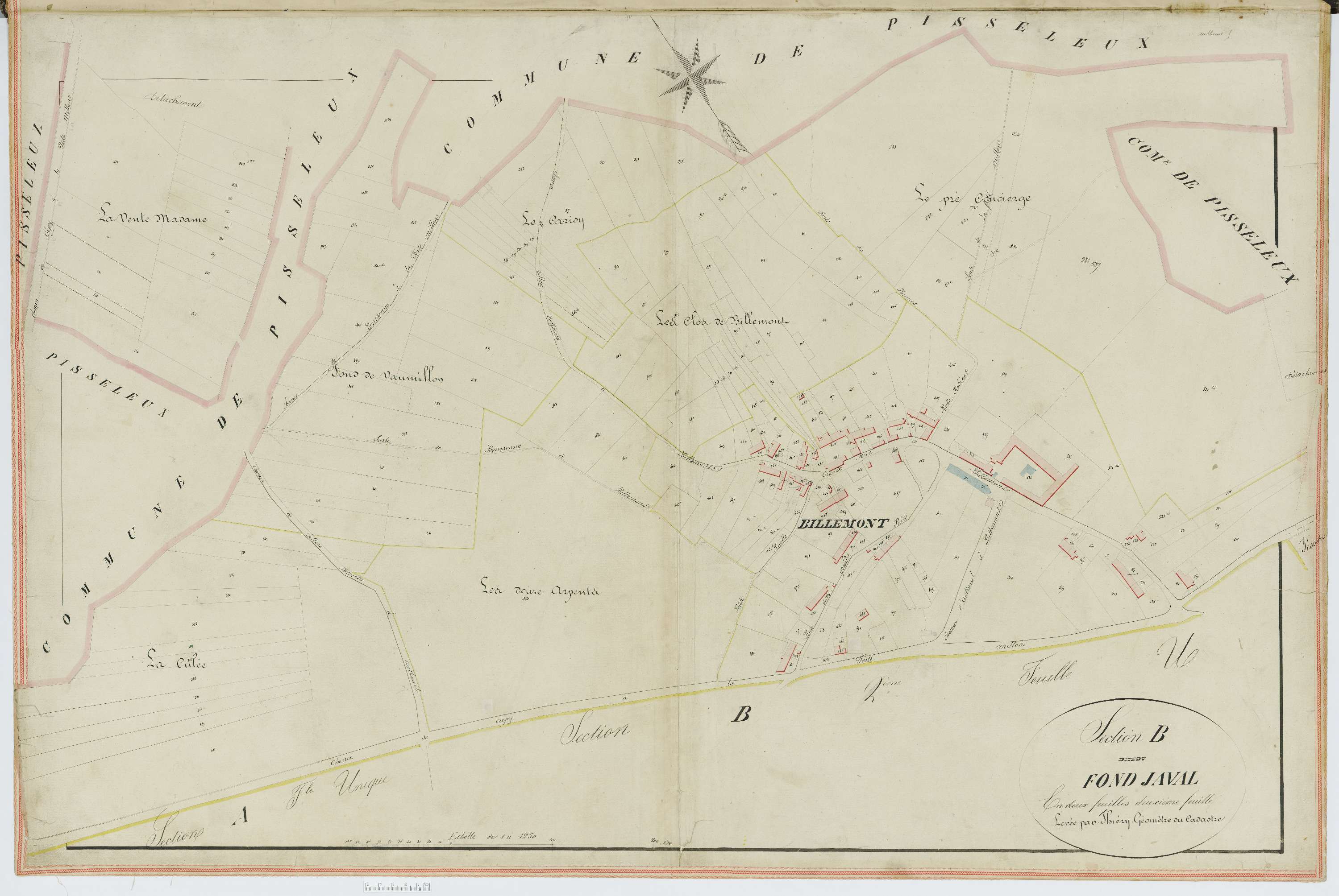 Autheuil-en-Valois - Cadastre napoléonien, section B2