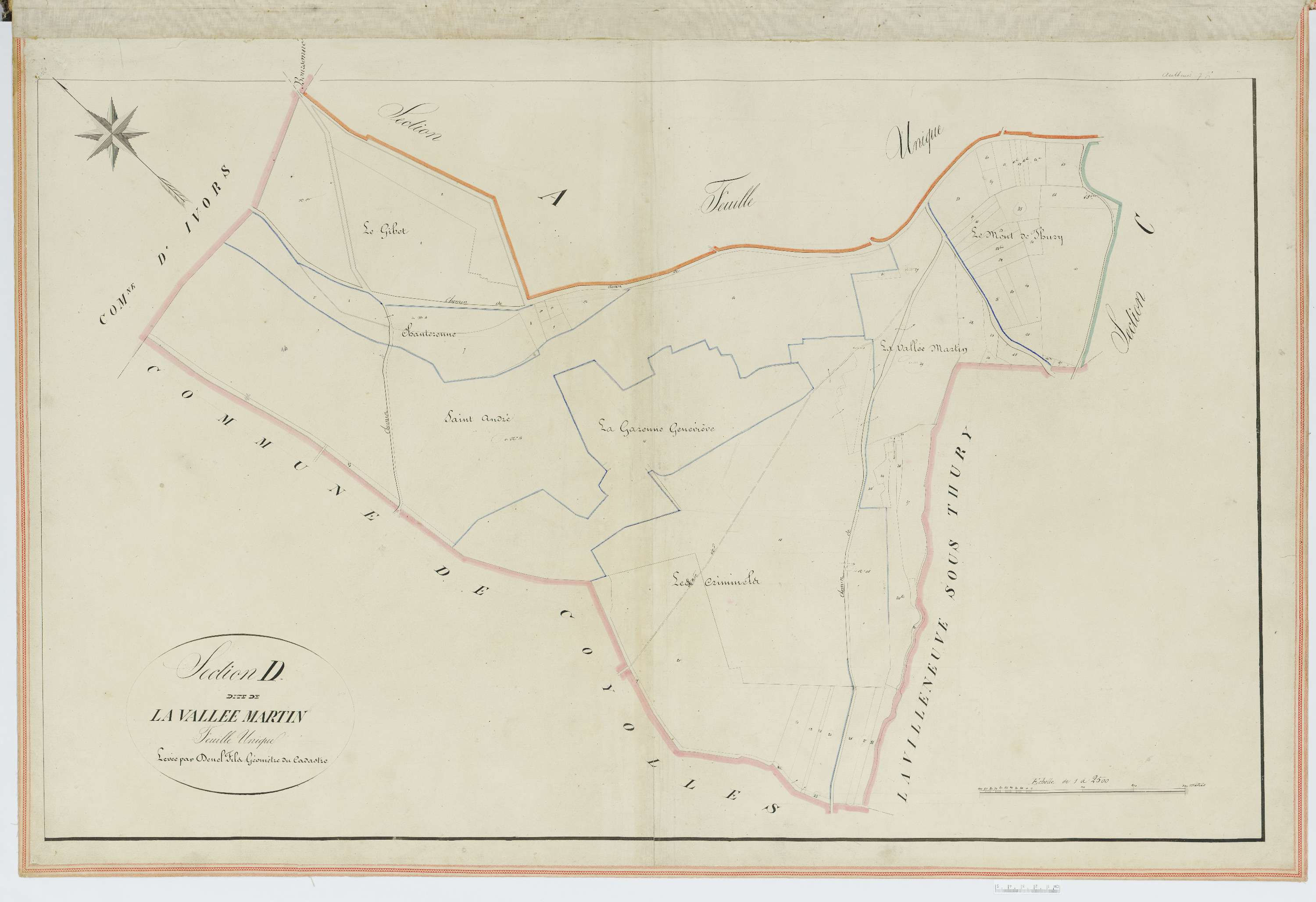 Autheuil-en-Valois - Cadastre napoléonien, section D