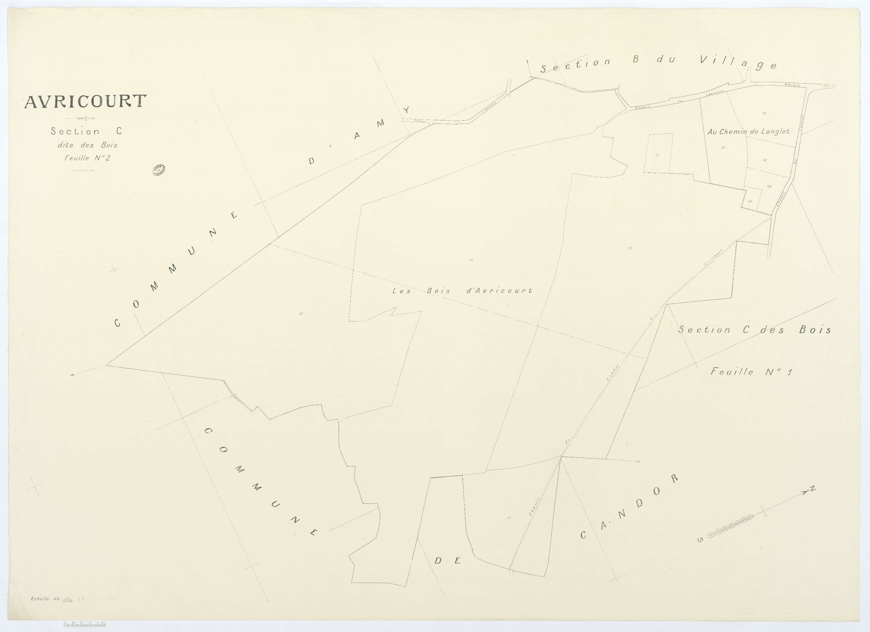 Avricourt - Cadastre napoléonien (copie), section C2
