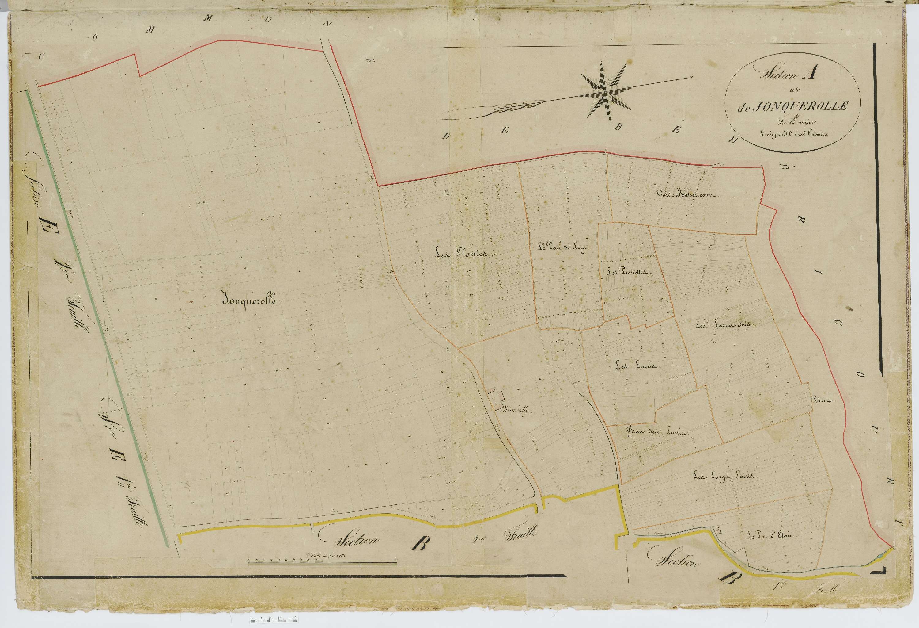 Babœuf - Cadastre napoléonien, section A