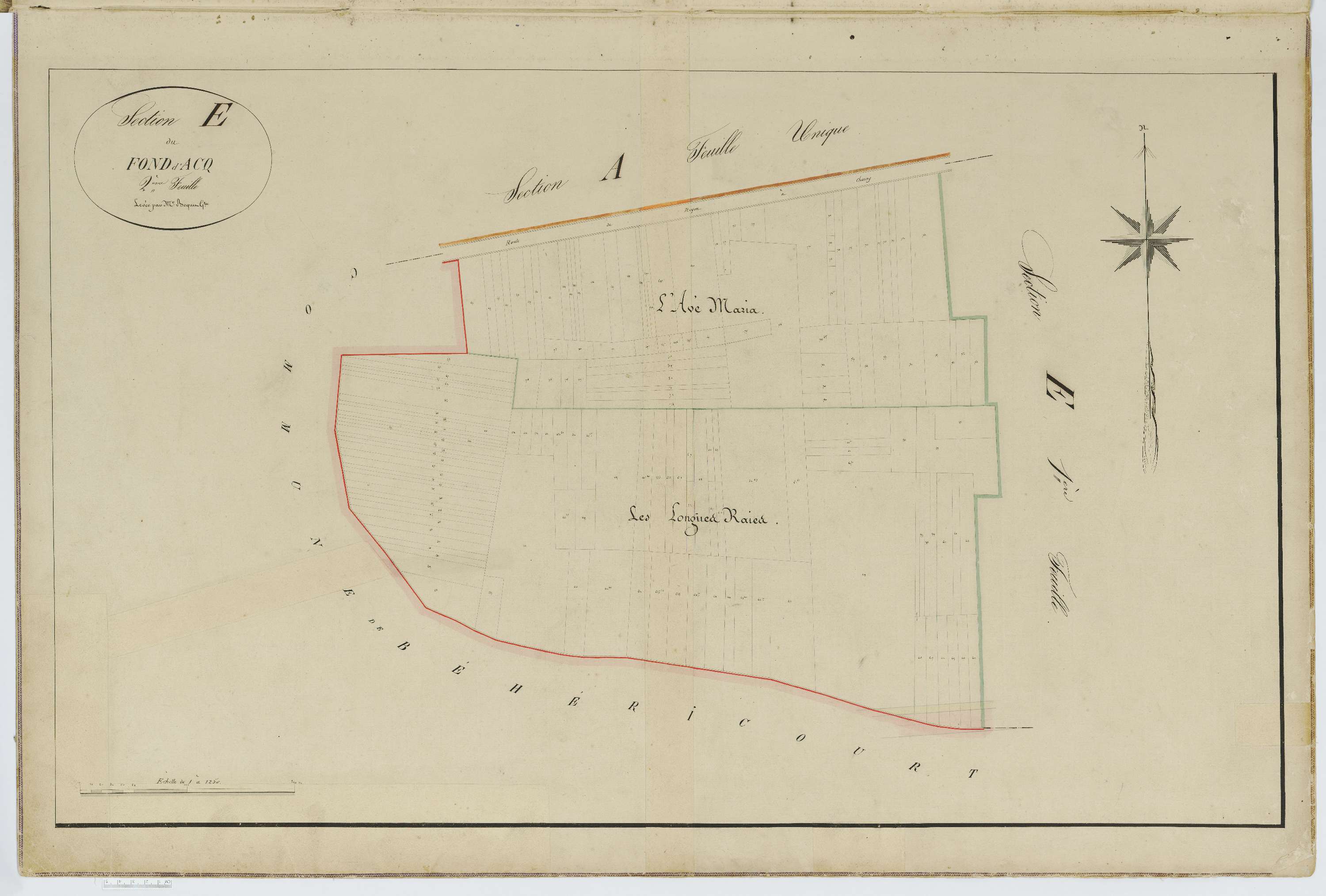 Babœuf - Cadastre napoléonien, section E2