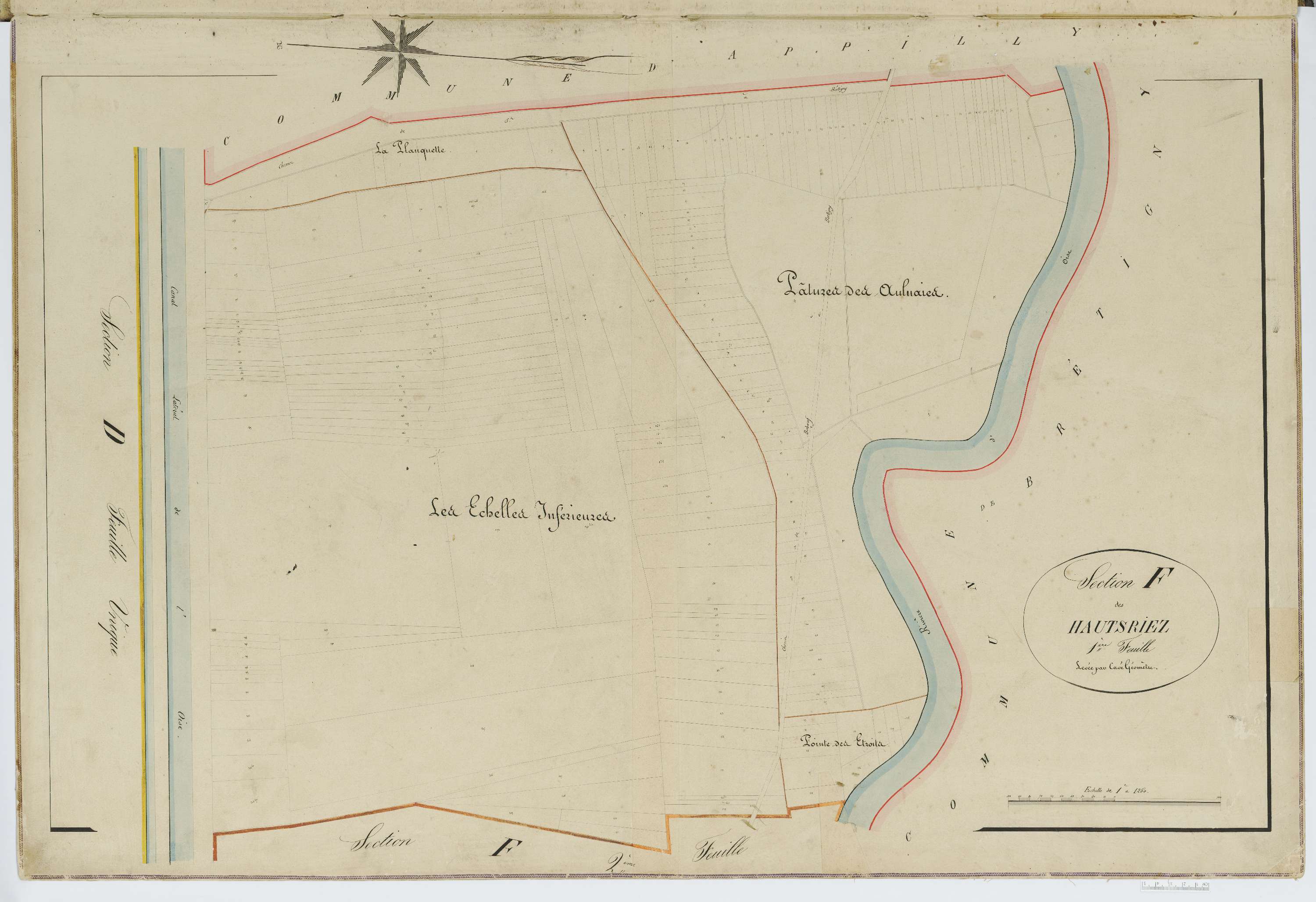 Babœuf - Cadastre napoléonien, section F1