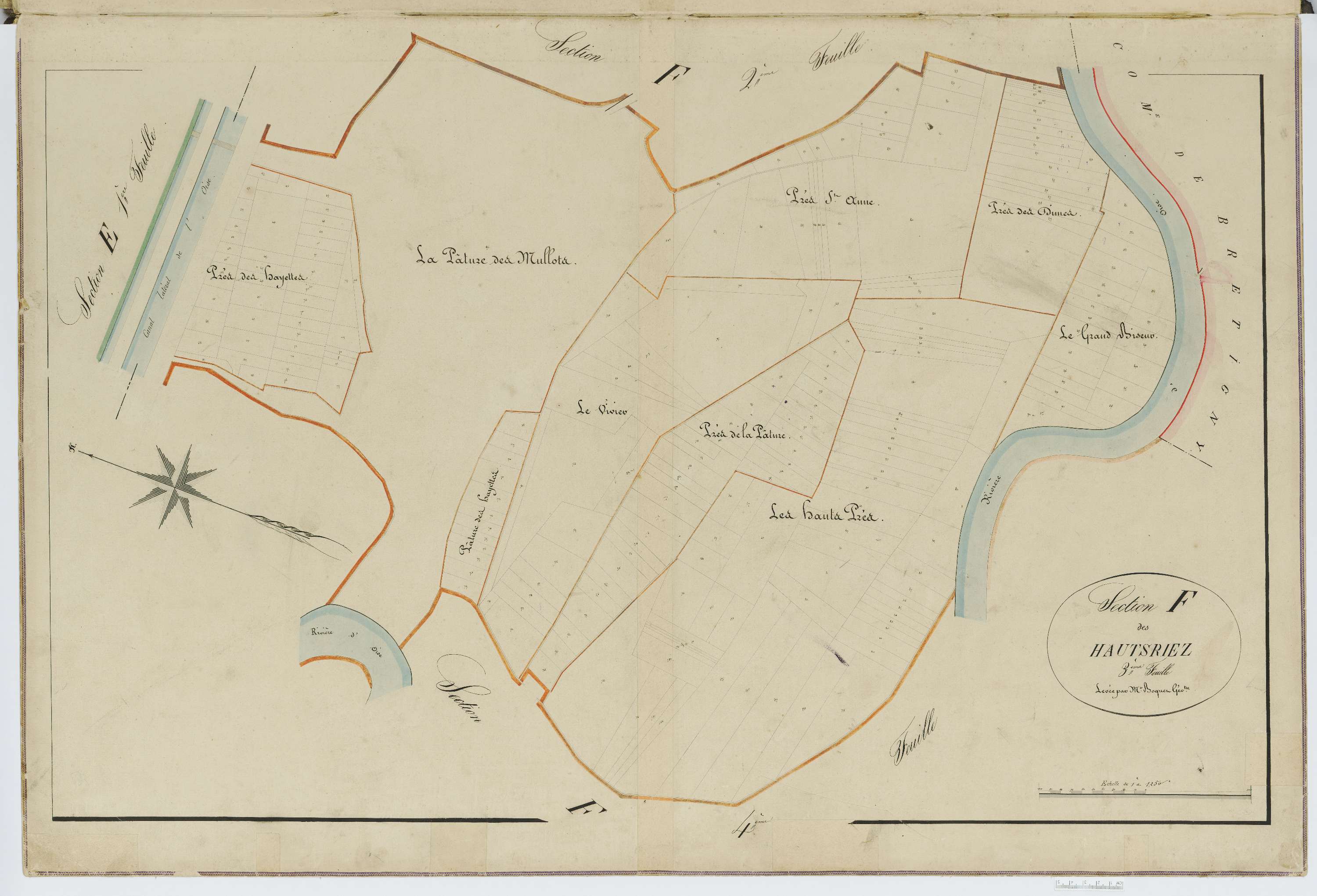 Babœuf - Cadastre napoléonien, section F3
