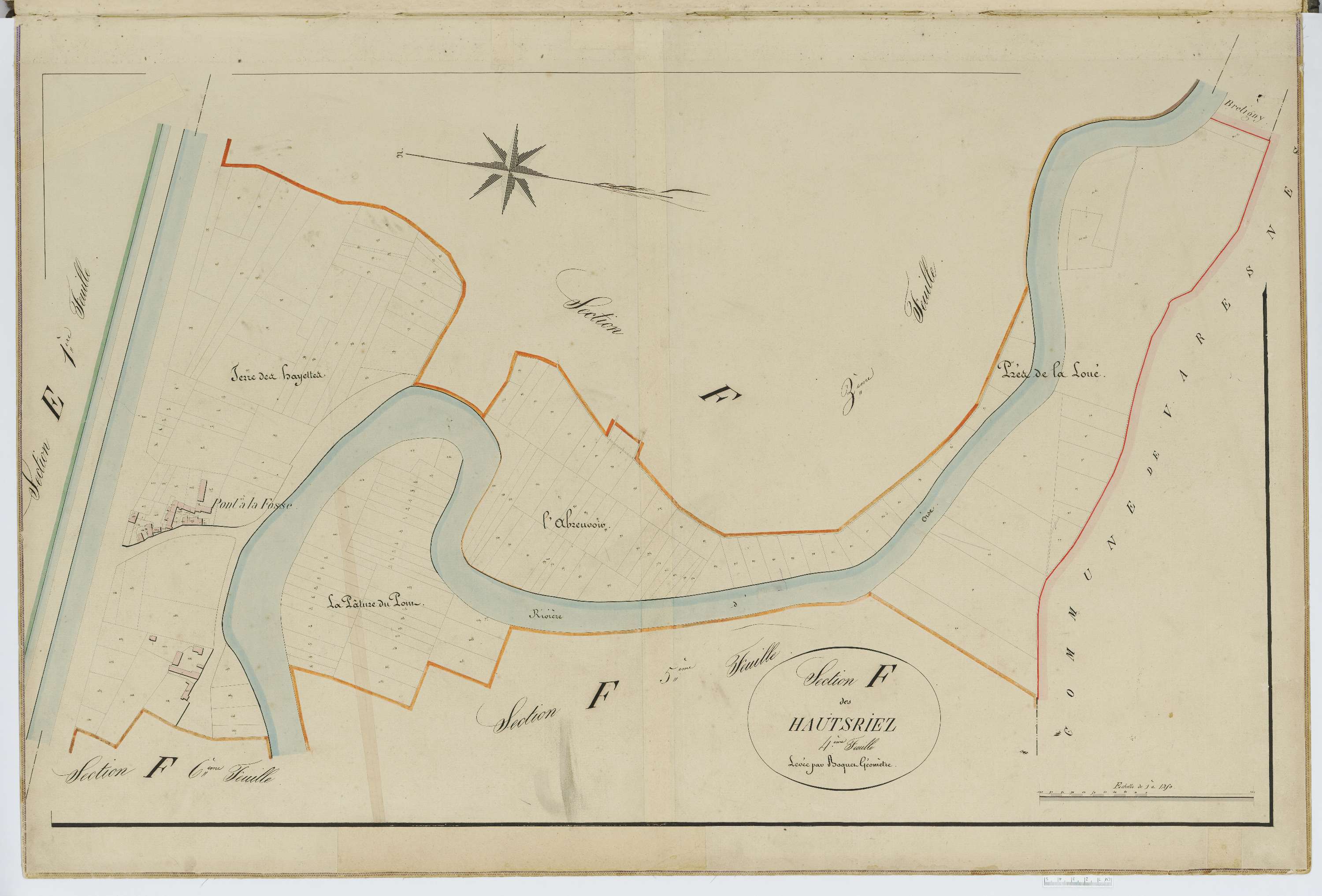 Babœuf - Cadastre napoléonien, section F4
