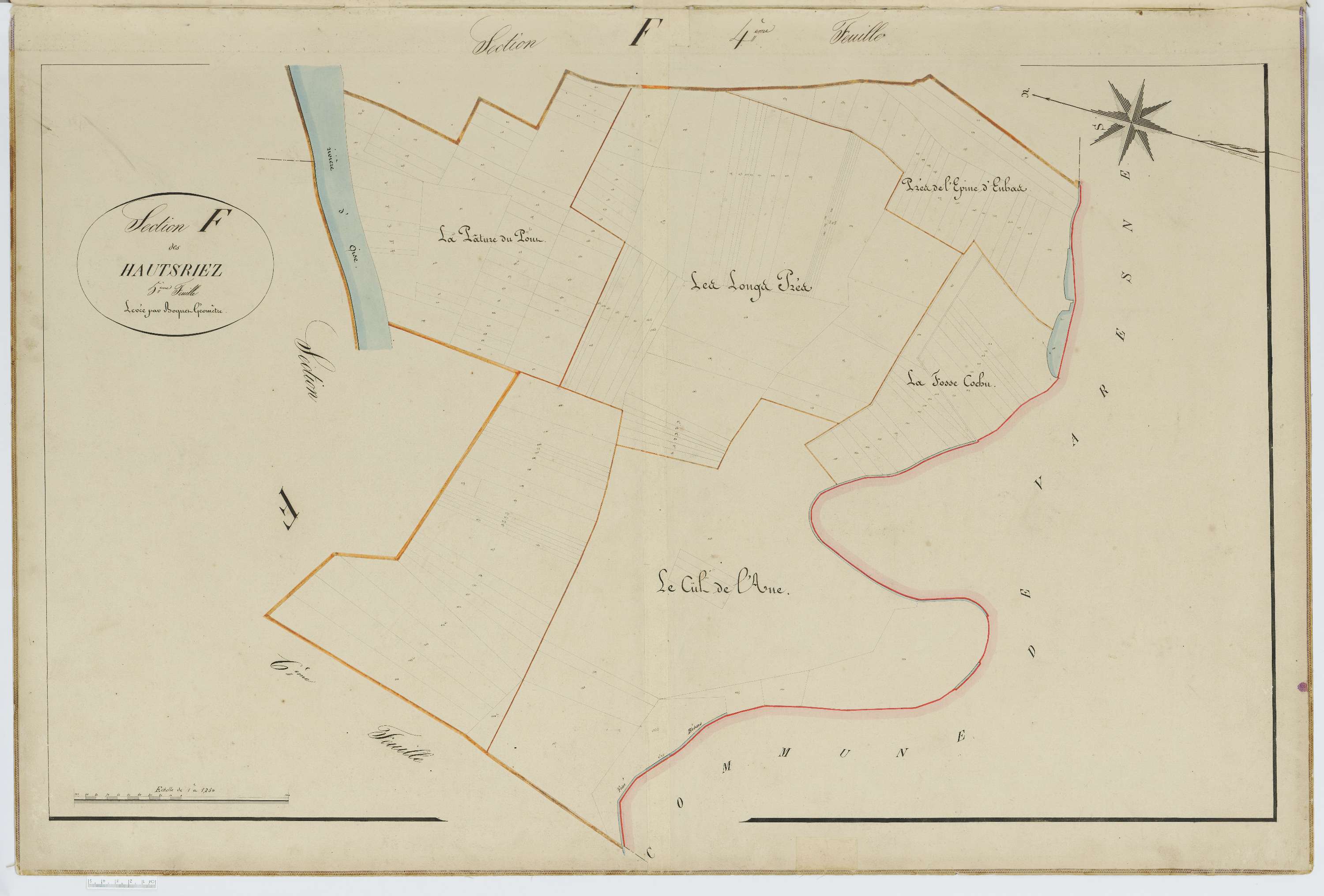 Babœuf - Cadastre napoléonien, section F5