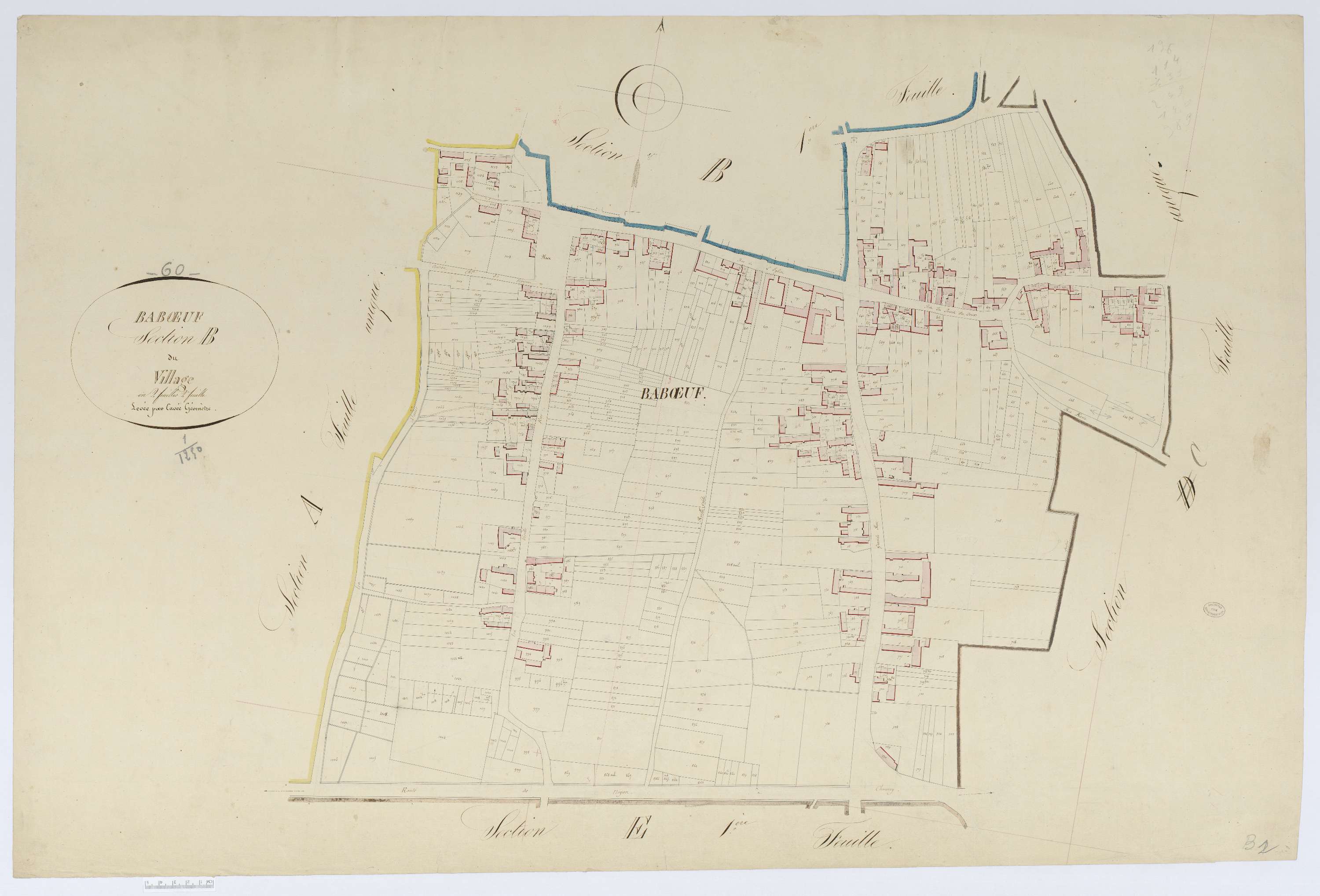 Babœuf - Cadastre napoléonien, section B2