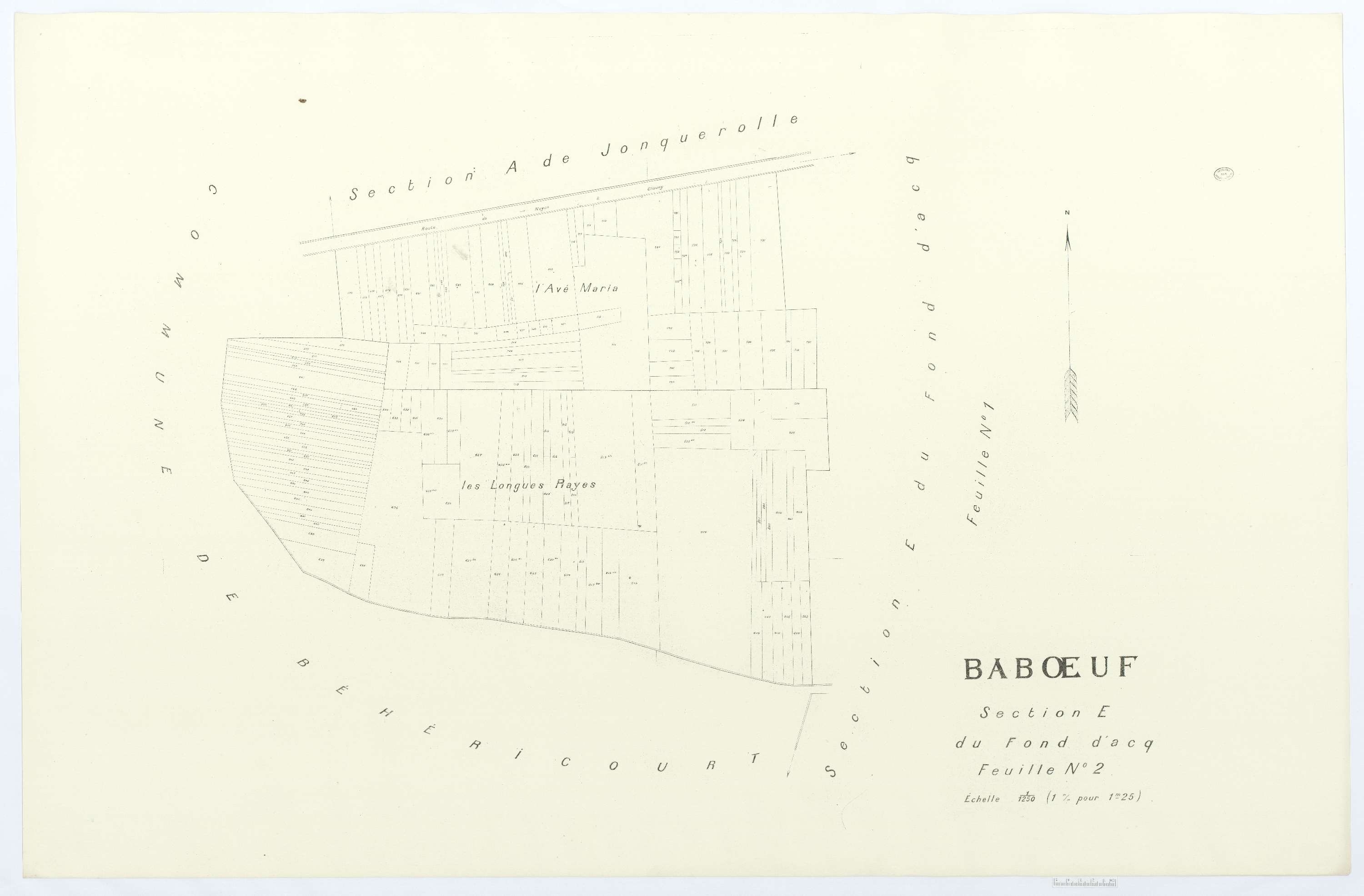 Babœuf - Cadastre napoléonien (copie), section E2