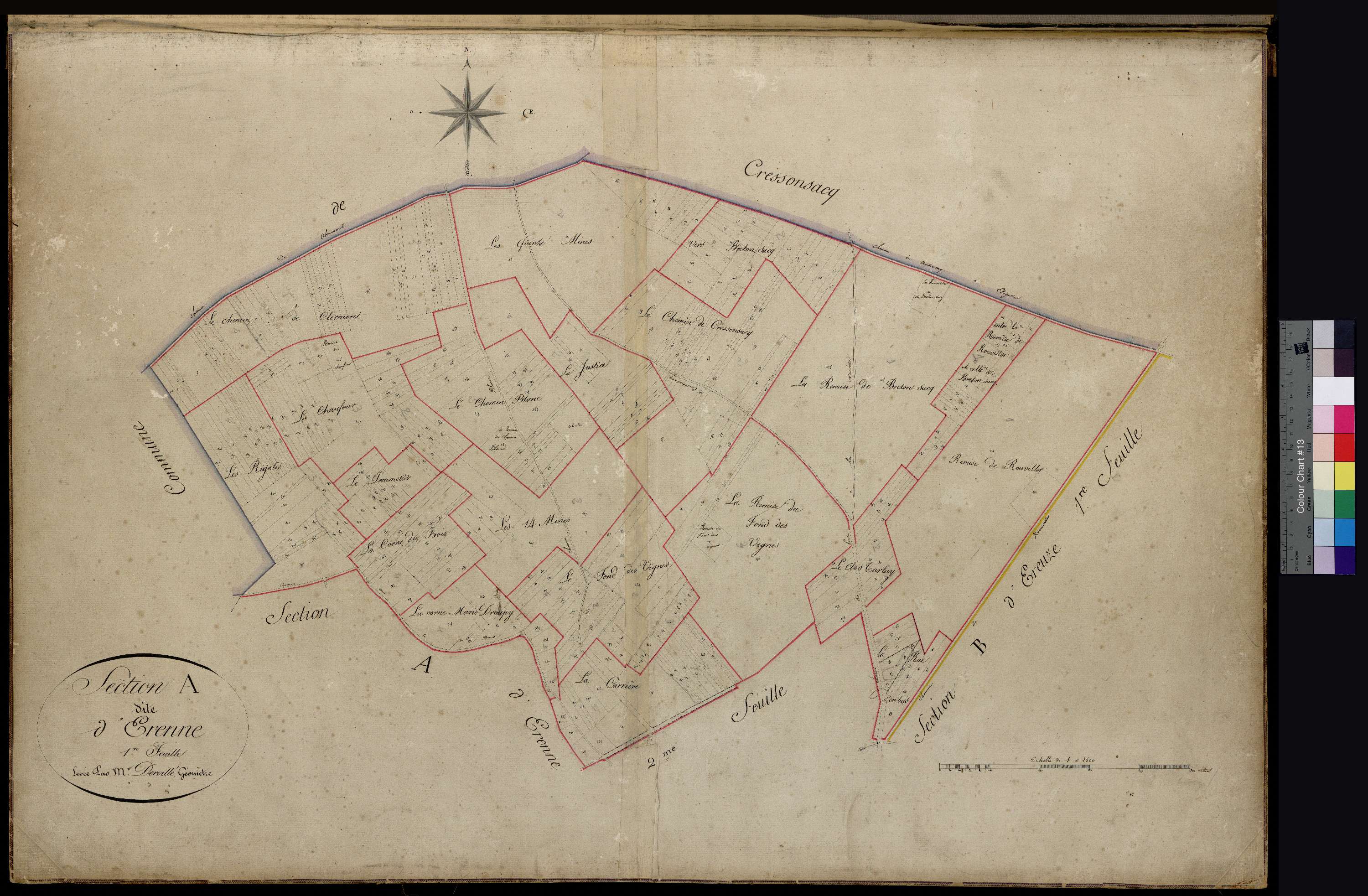 Bailleul-le-Soc - Cadastre napoléonien, section A1