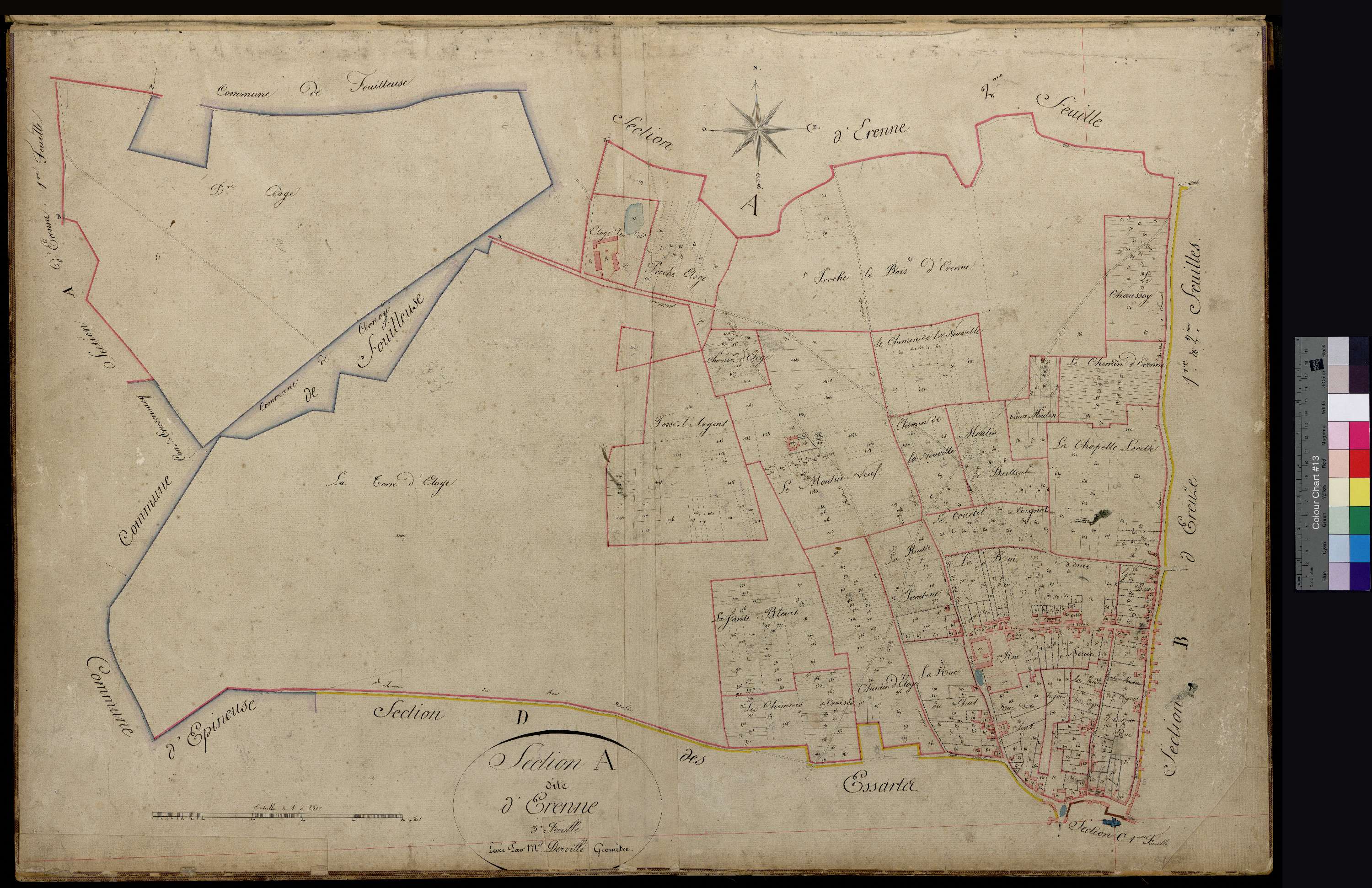 Bailleul-le-Soc - Cadastre napoléonien, section A3