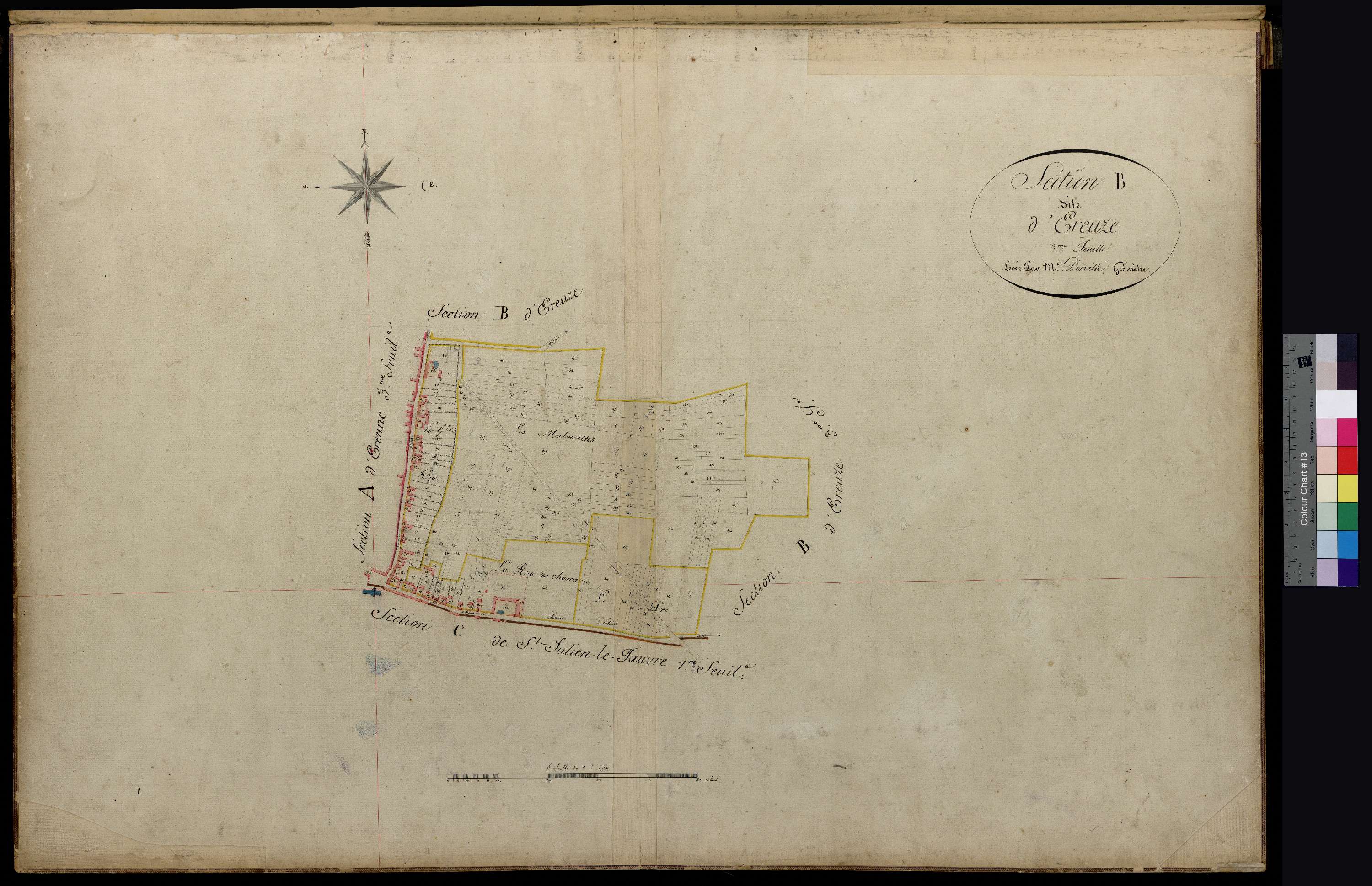Bailleul-le-Soc - Cadastre napoléonien, section B3