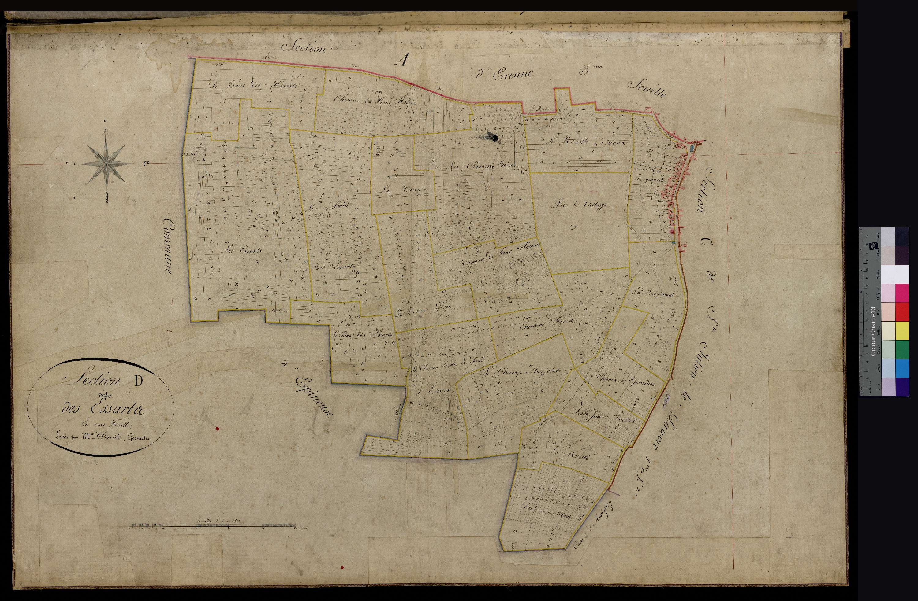Bailleul-le-Soc - Cadastre napoléonien, section D