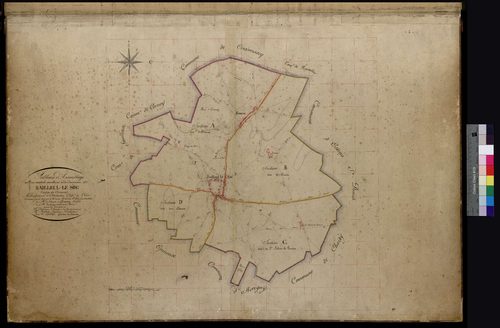 Bailleul-le-Soc - Cadastre napoléonien, tableau d'assemblage