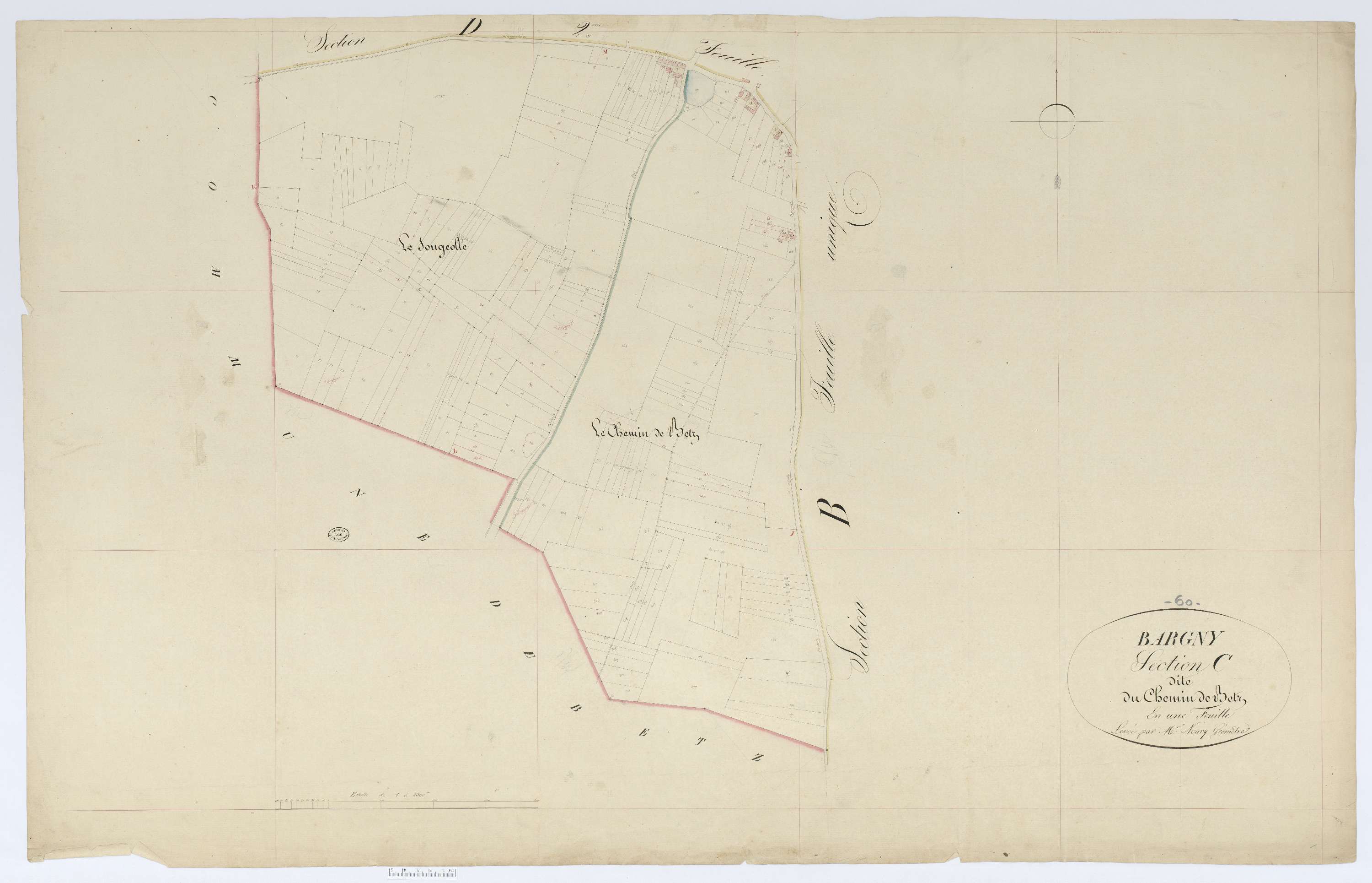 Bargny - Cadastre napoléonien, section C, feuille unique