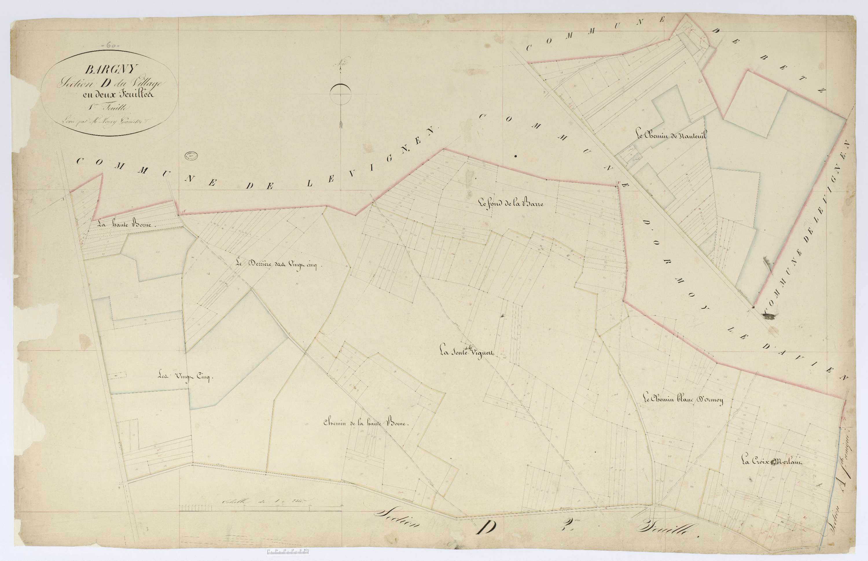 Bargny - Cadastre napoléonien, section D1