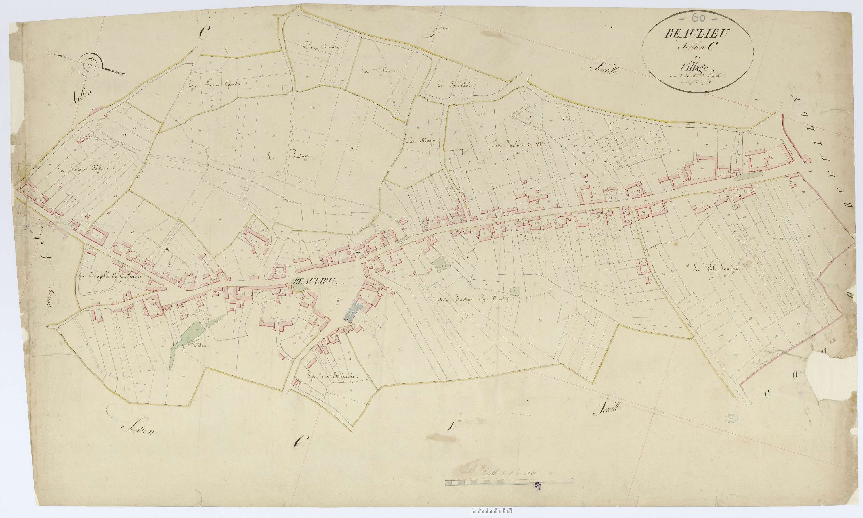 Beaulieu-les-Fontaines - Cadastre napoléonien (copie), section C2