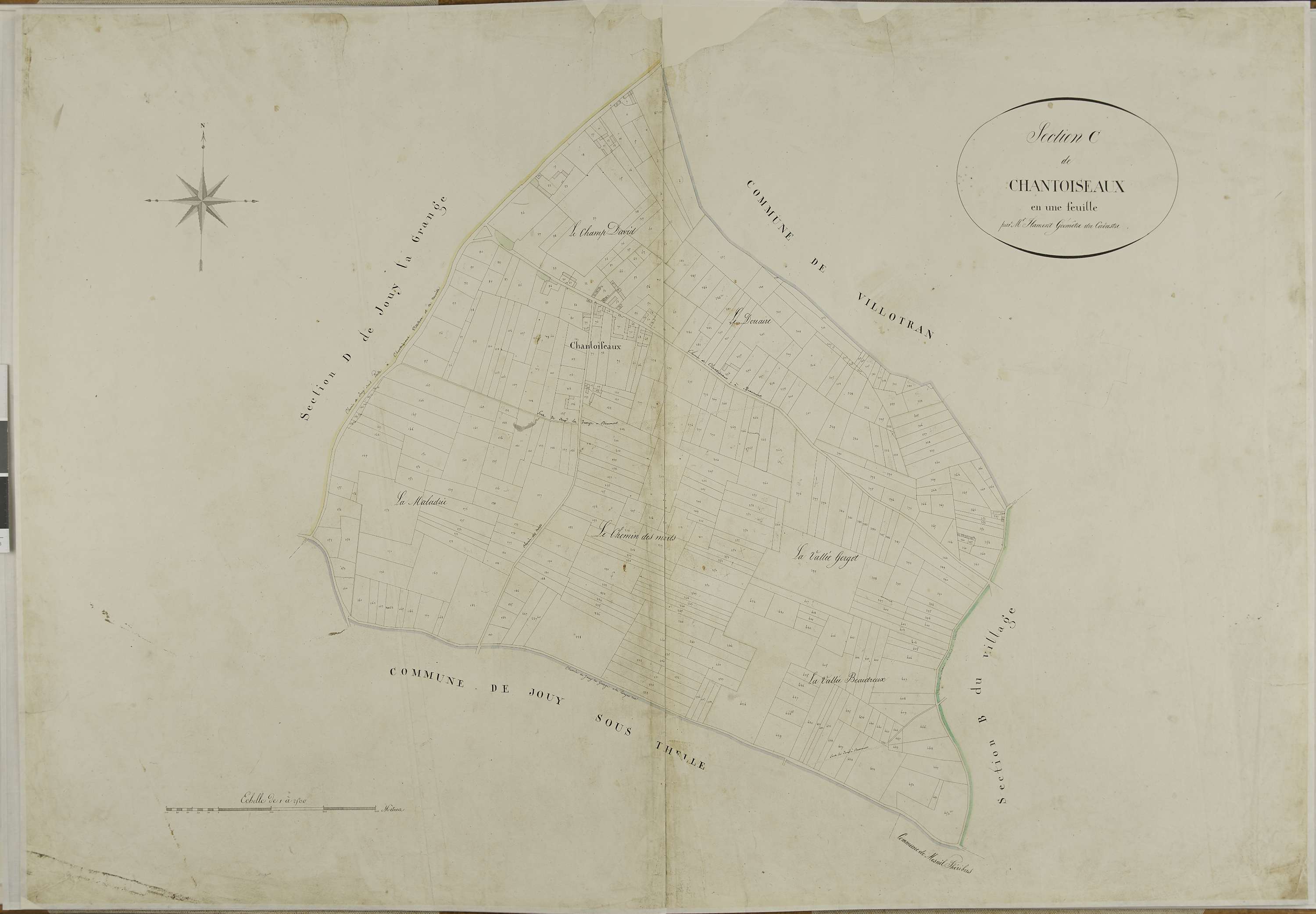 Beaumont-les-Nonains - Cadastre napoléonien, section C
