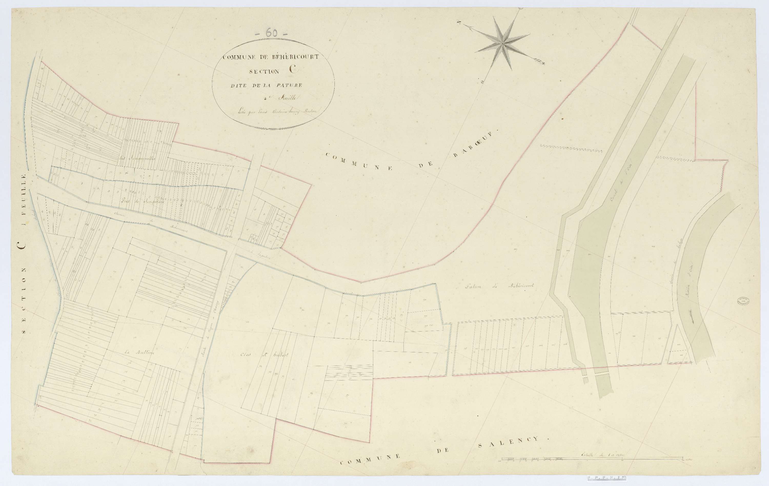 Béhéricourt - Cadastre napoléonien, section C2