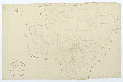 Belloy - Cadastre napoléonien, section A, feuille unique