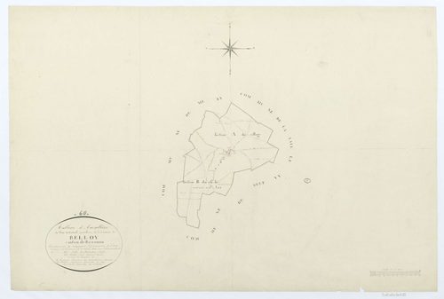 Belloy - Cadastre napoléonien, tableau d'assemblage