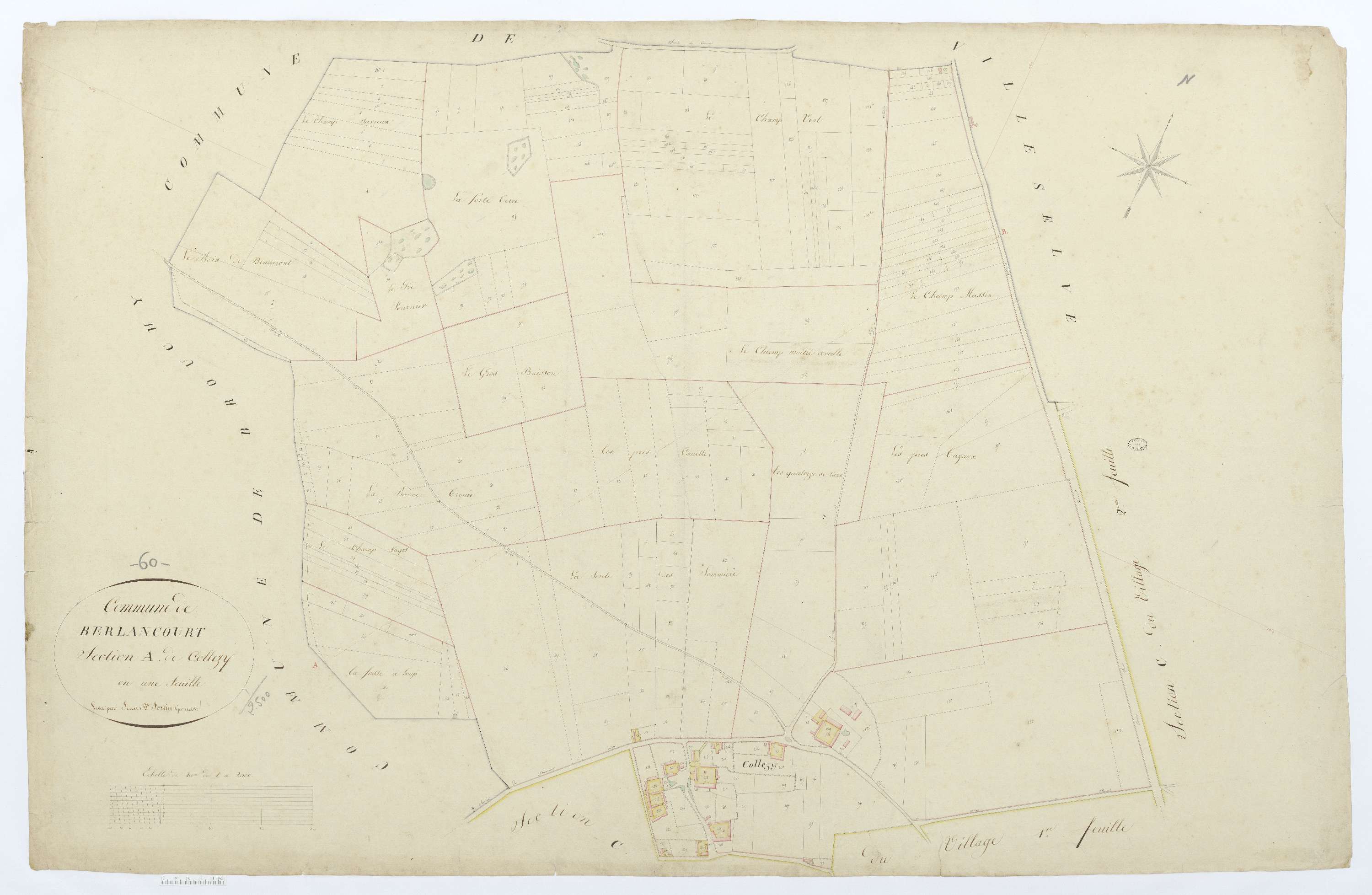 Berlancourt - Cadastre napoléonien, section A