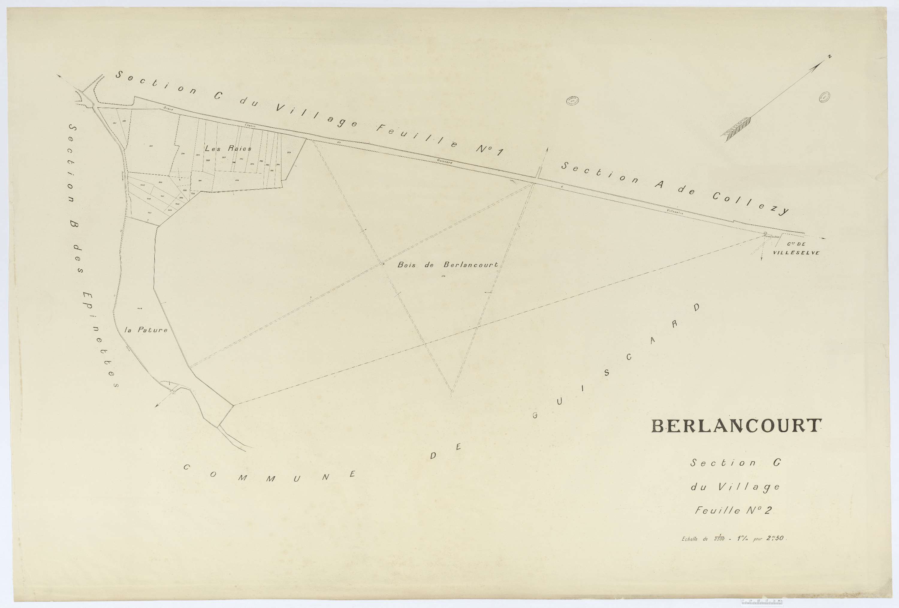 Berlancourt - Cadastre napoléonien (copie), section C2