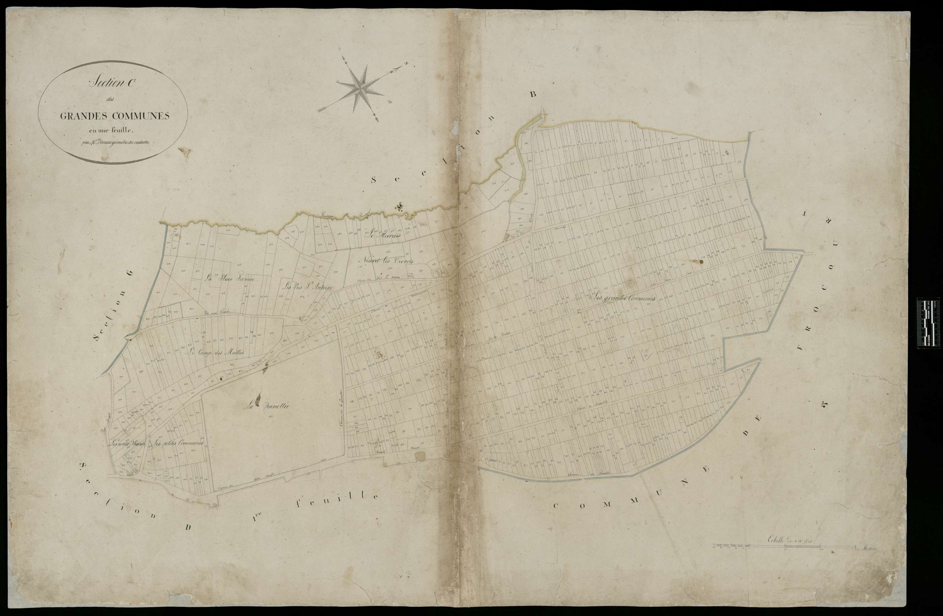 Berneuil-en-Bray - Cadastre napoléonien, section C