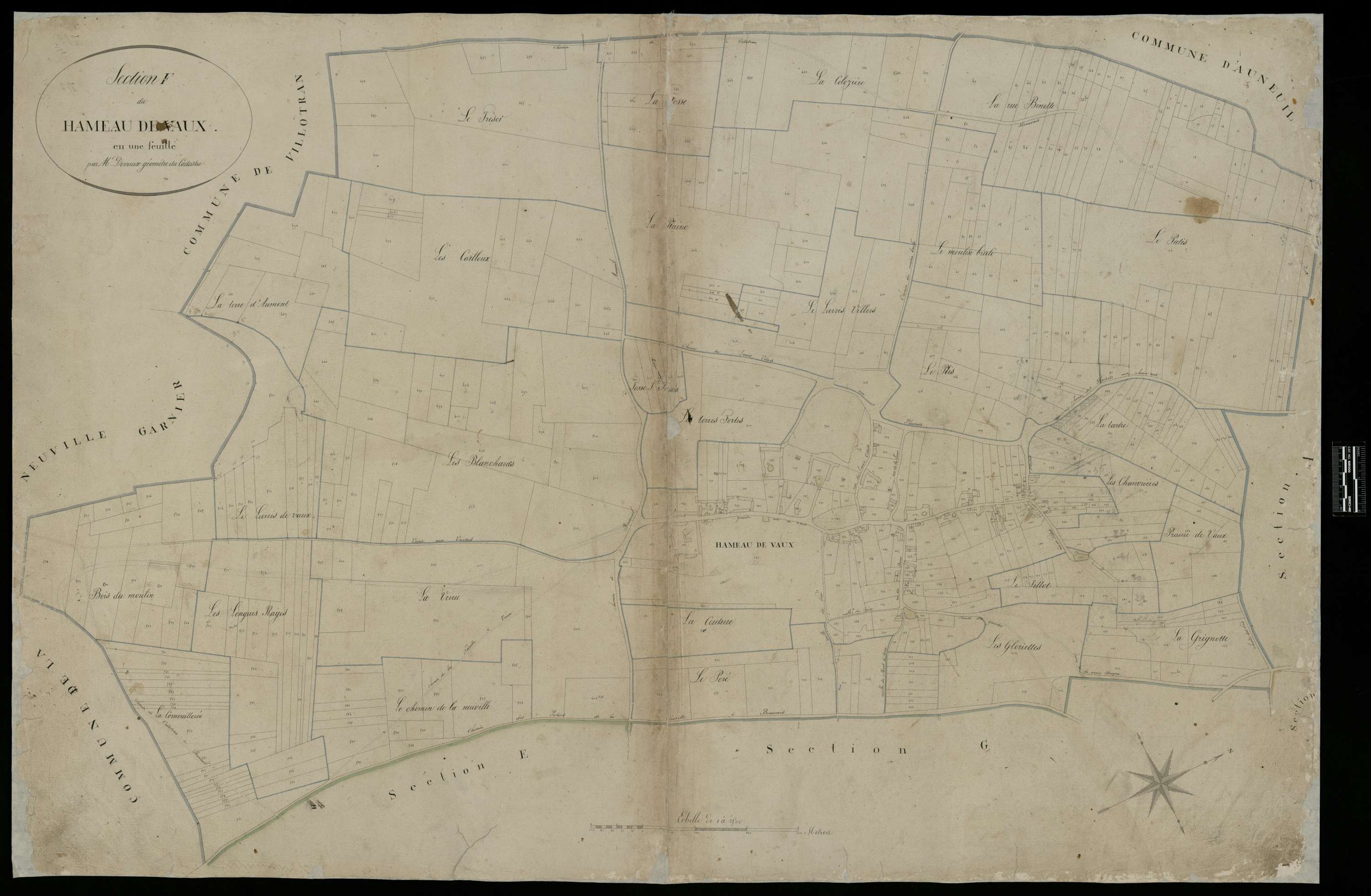 Berneuil-en-Bray - Cadastre napoléonien, section F