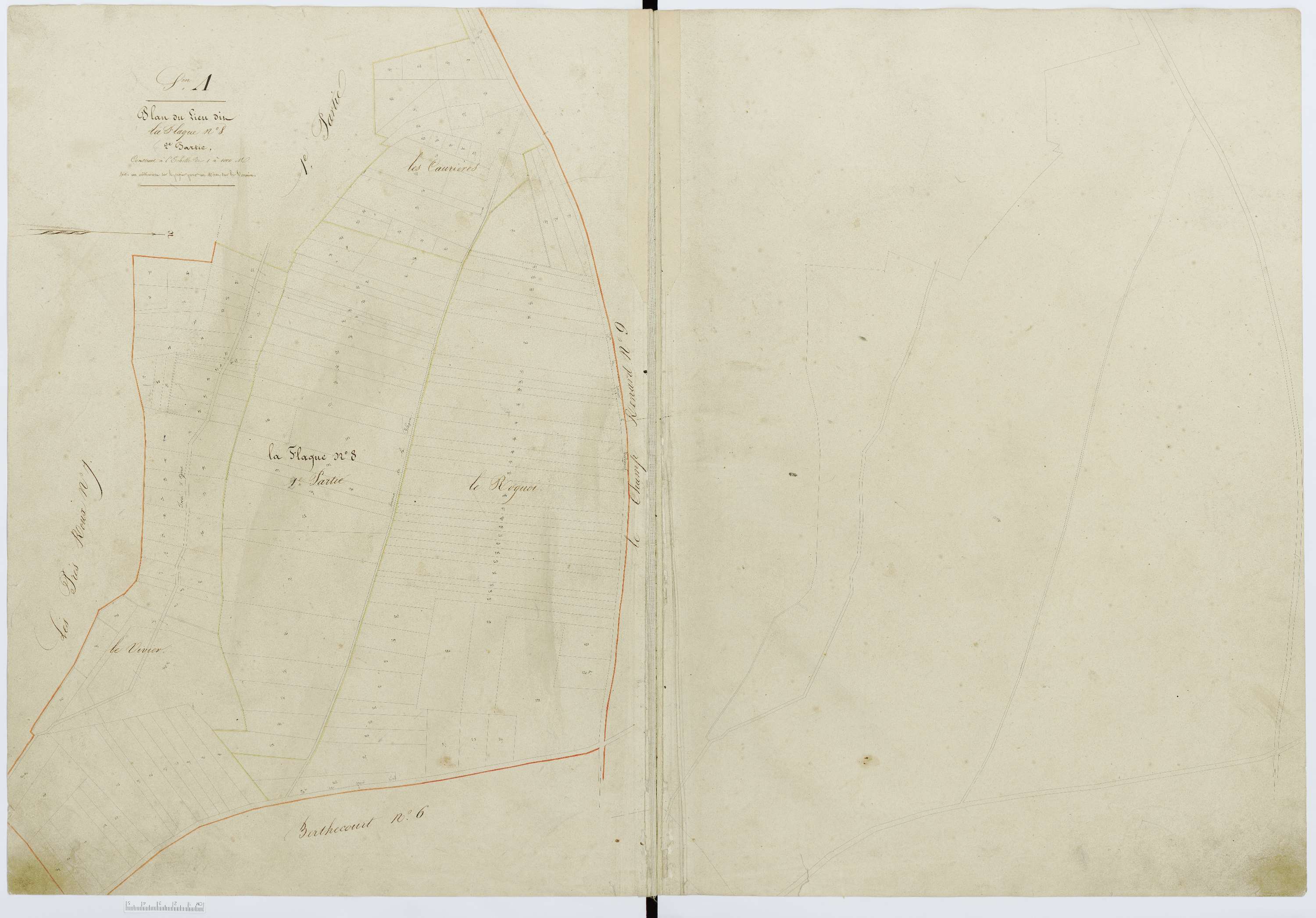 Berthecourt - Cadastre napoléonien, section A12