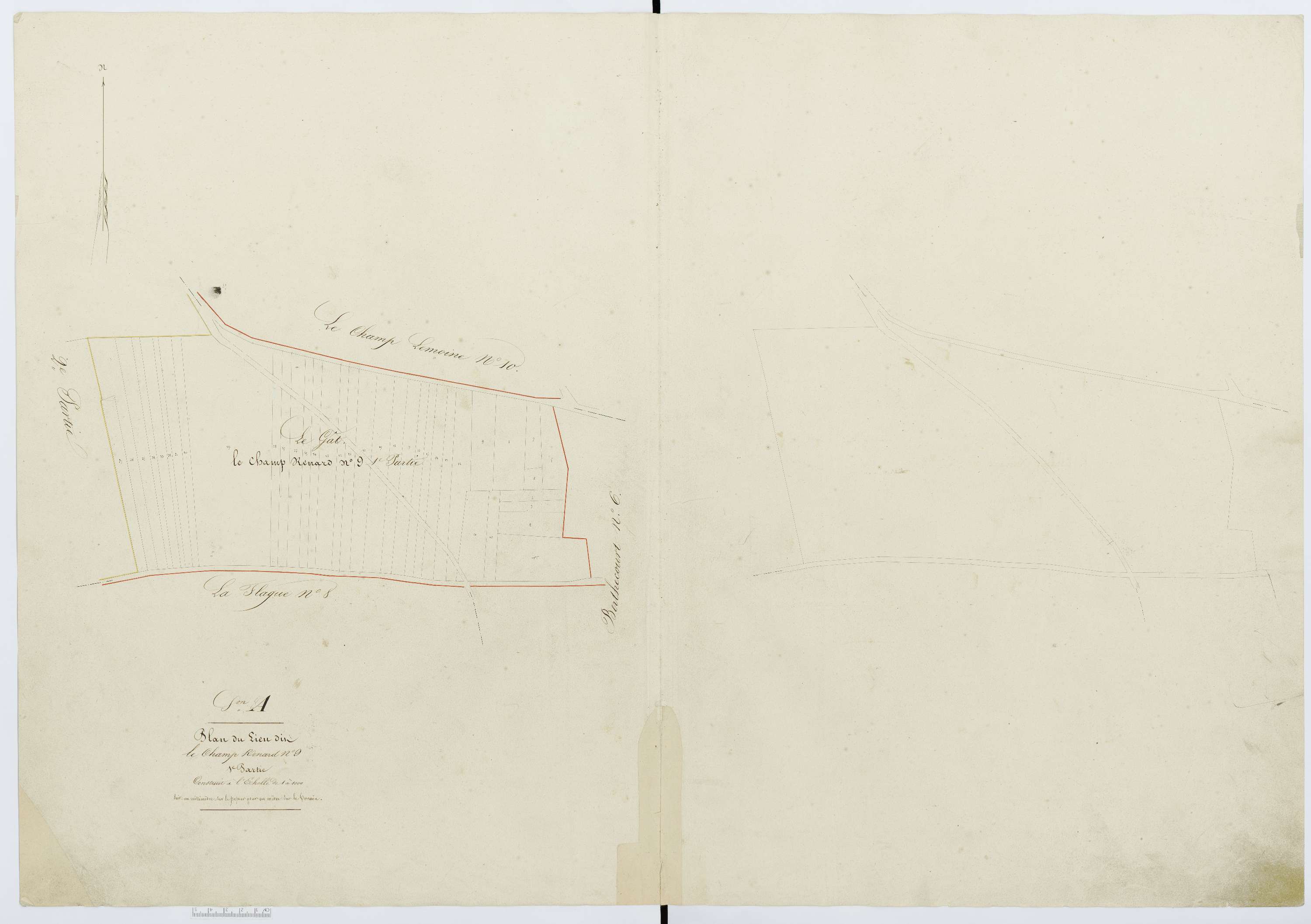 Berthecourt - Cadastre napoléonien, section A13