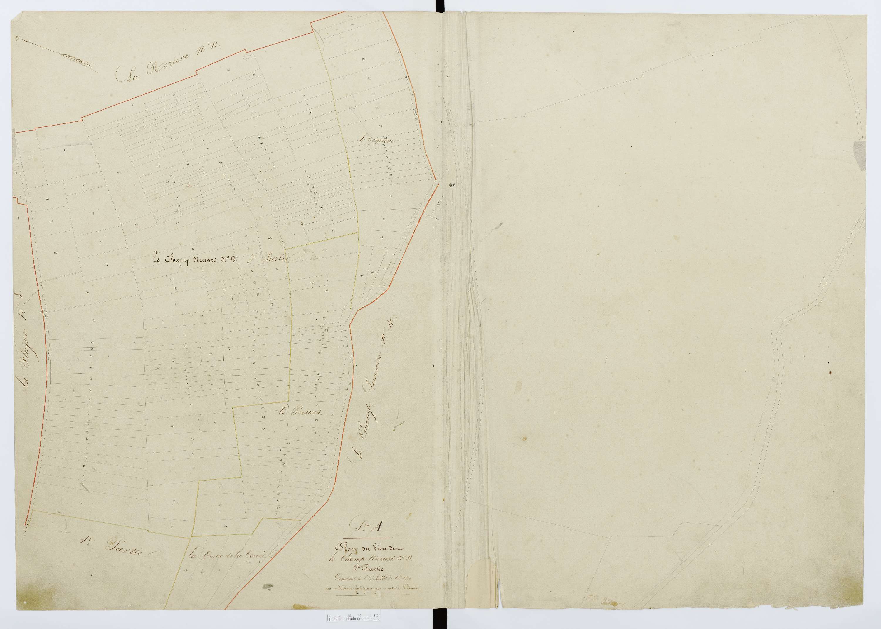 Berthecourt - Cadastre napoléonien, section A14