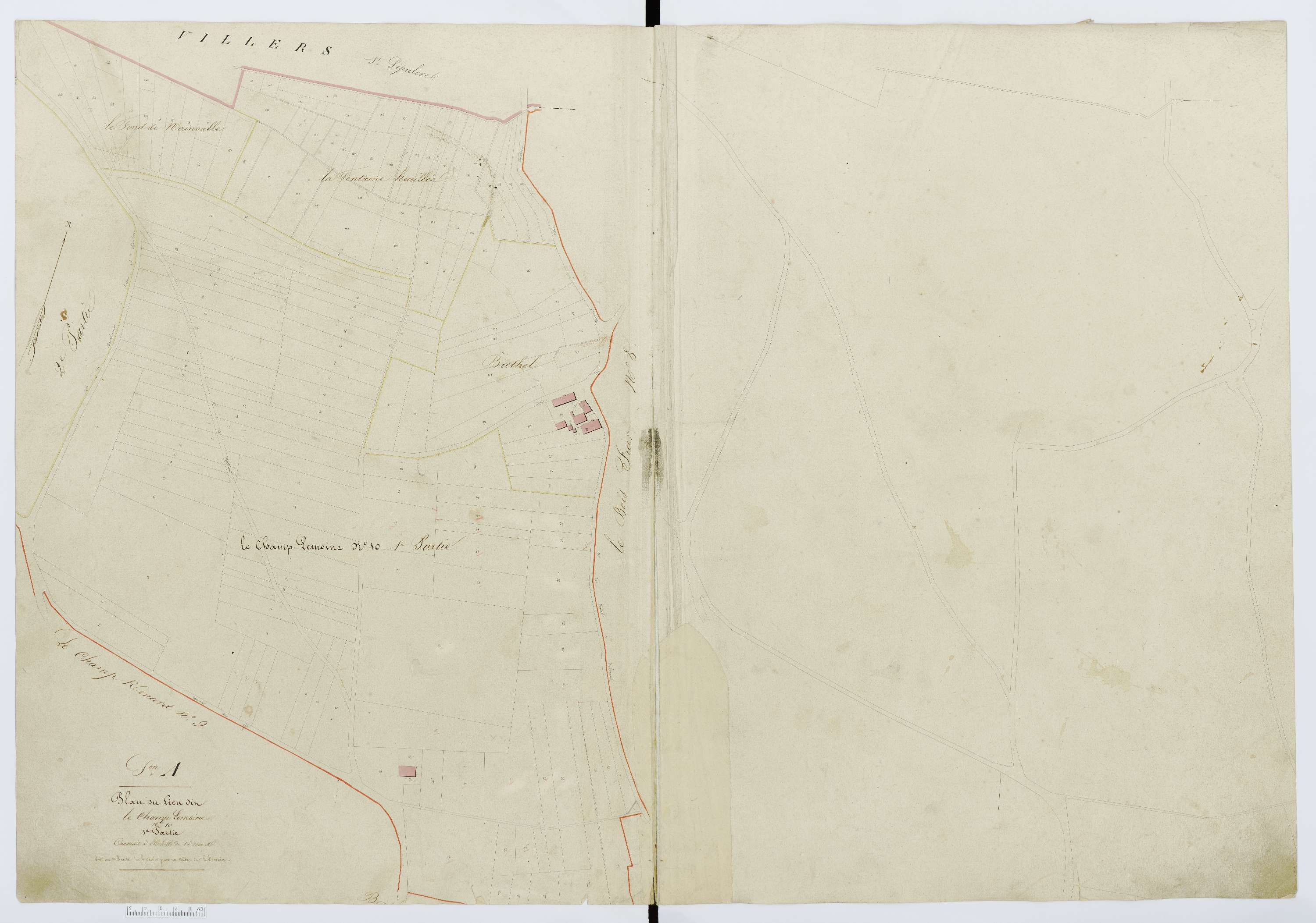Berthecourt - Cadastre napoléonien, section A15