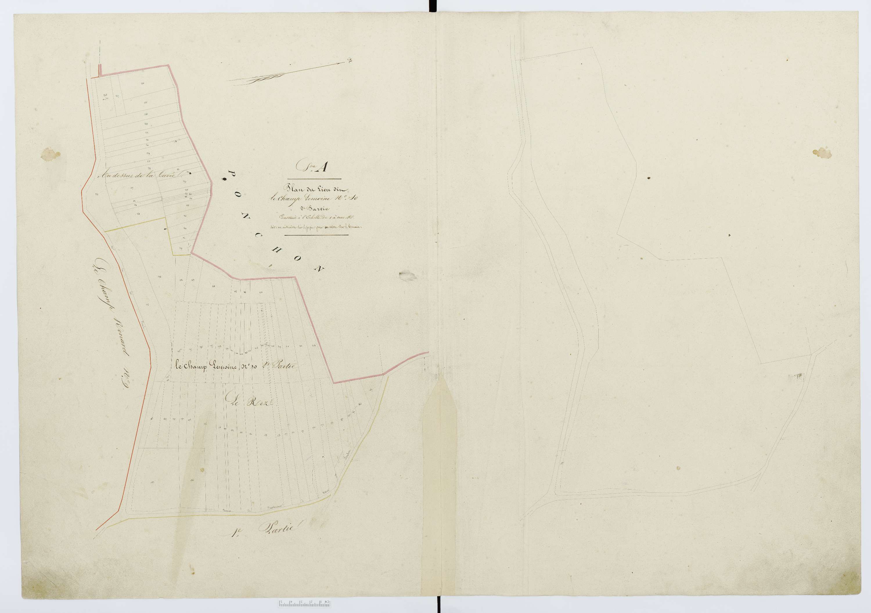 Berthecourt - Cadastre napoléonien, section A16