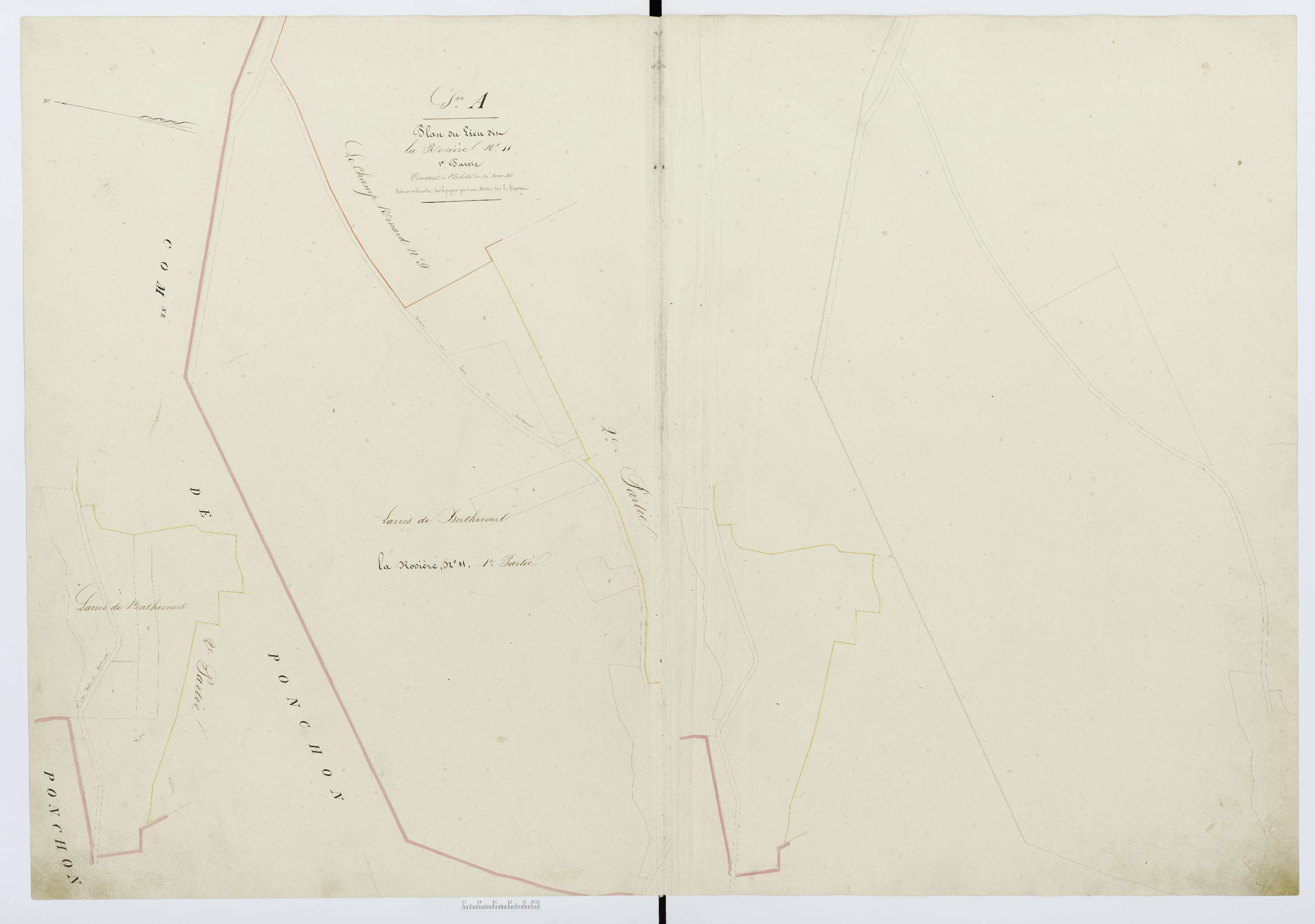 Berthecourt - Cadastre napoléonien, section A17