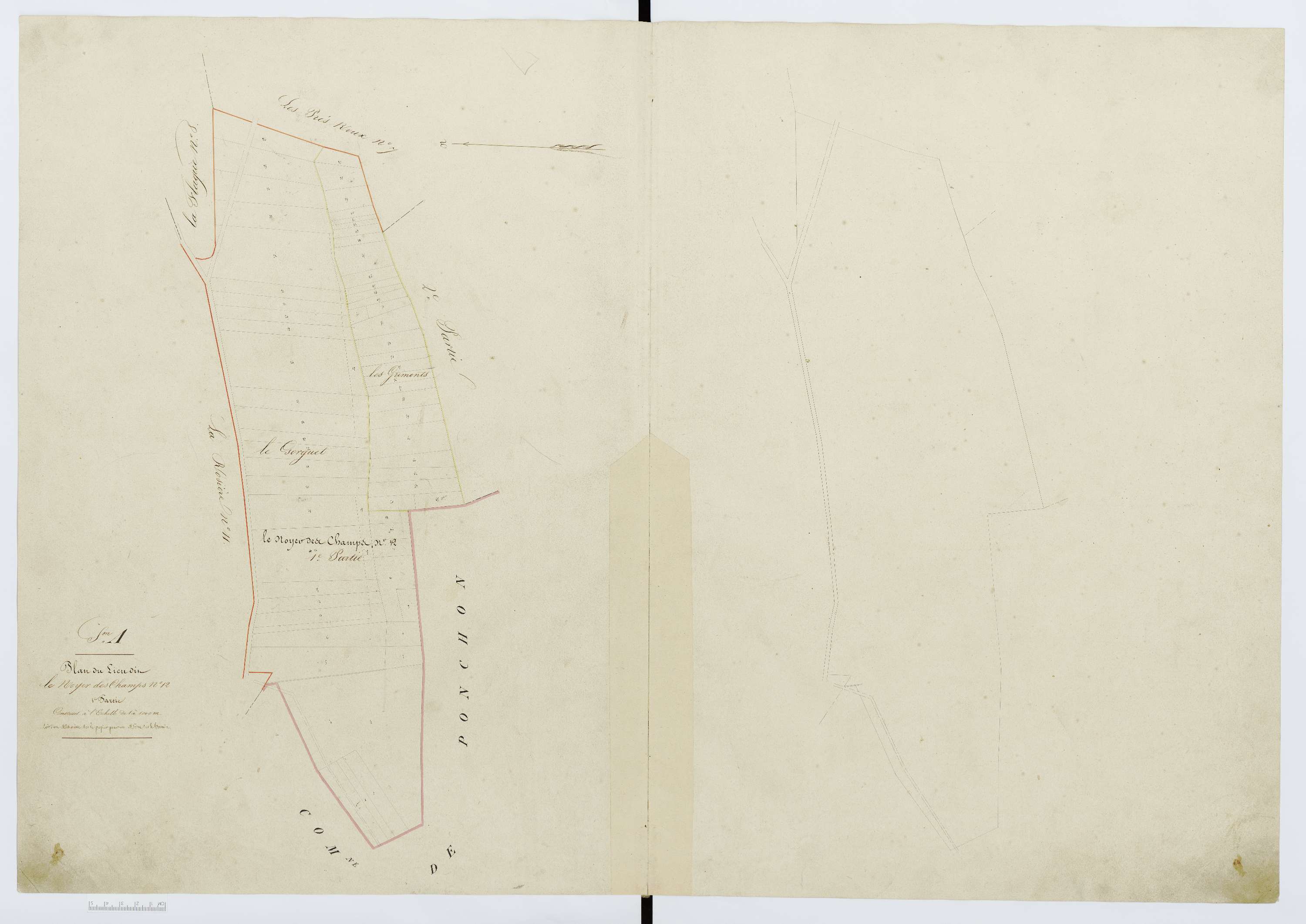 Berthecourt - Cadastre napoléonien, section A19