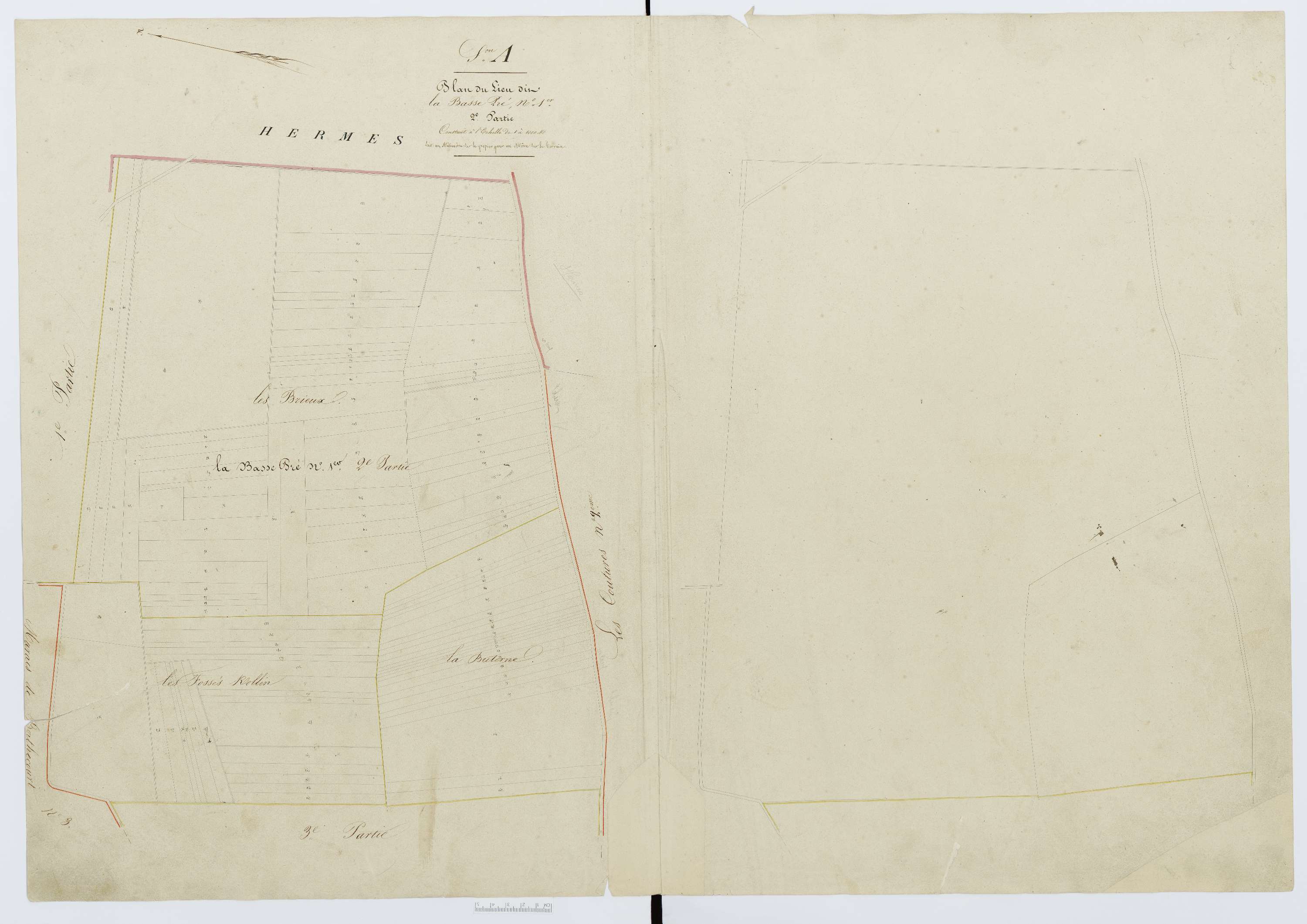 Berthecourt - Cadastre napoléonien, section A2