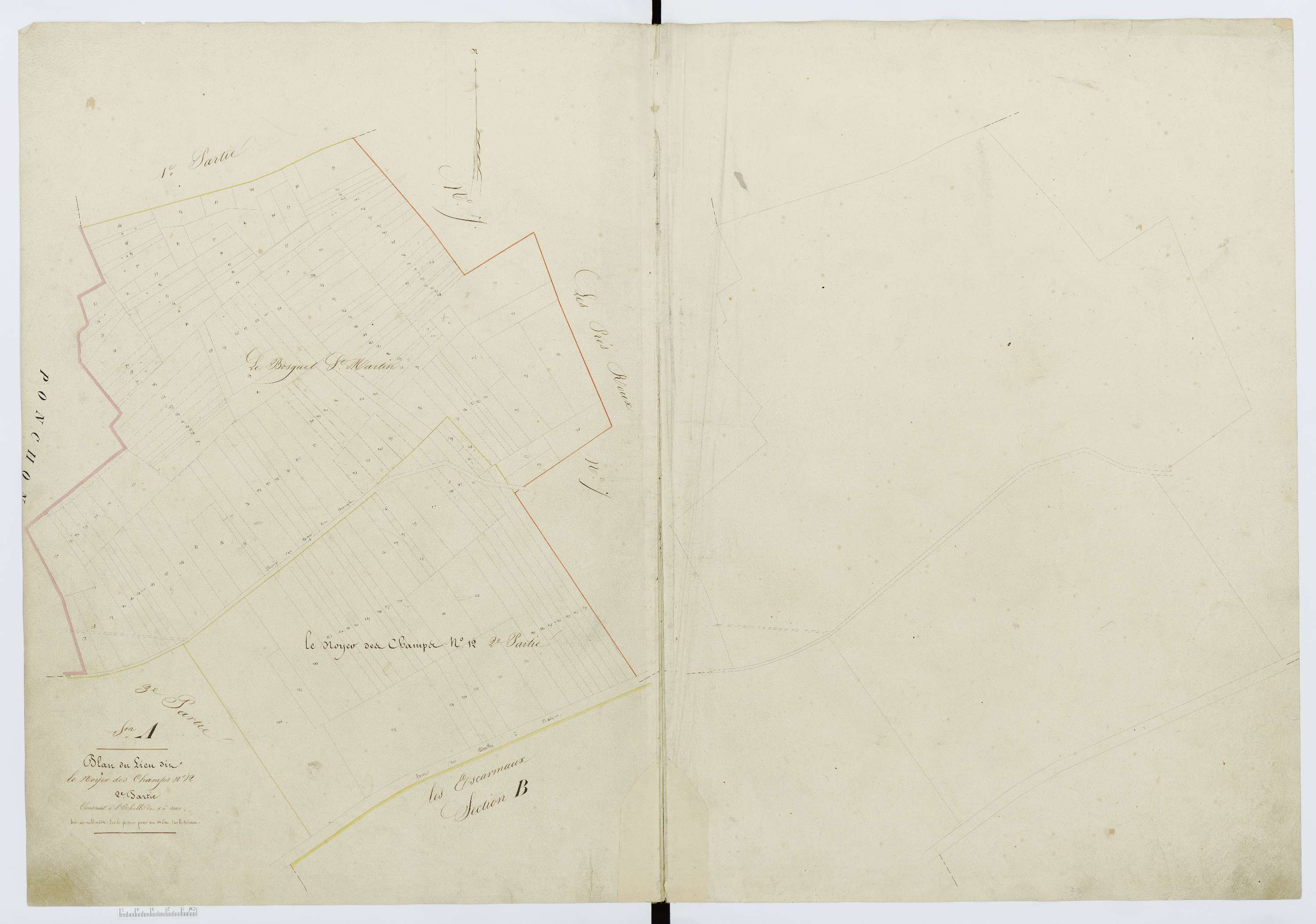 Berthecourt - Cadastre napoléonien, section A20