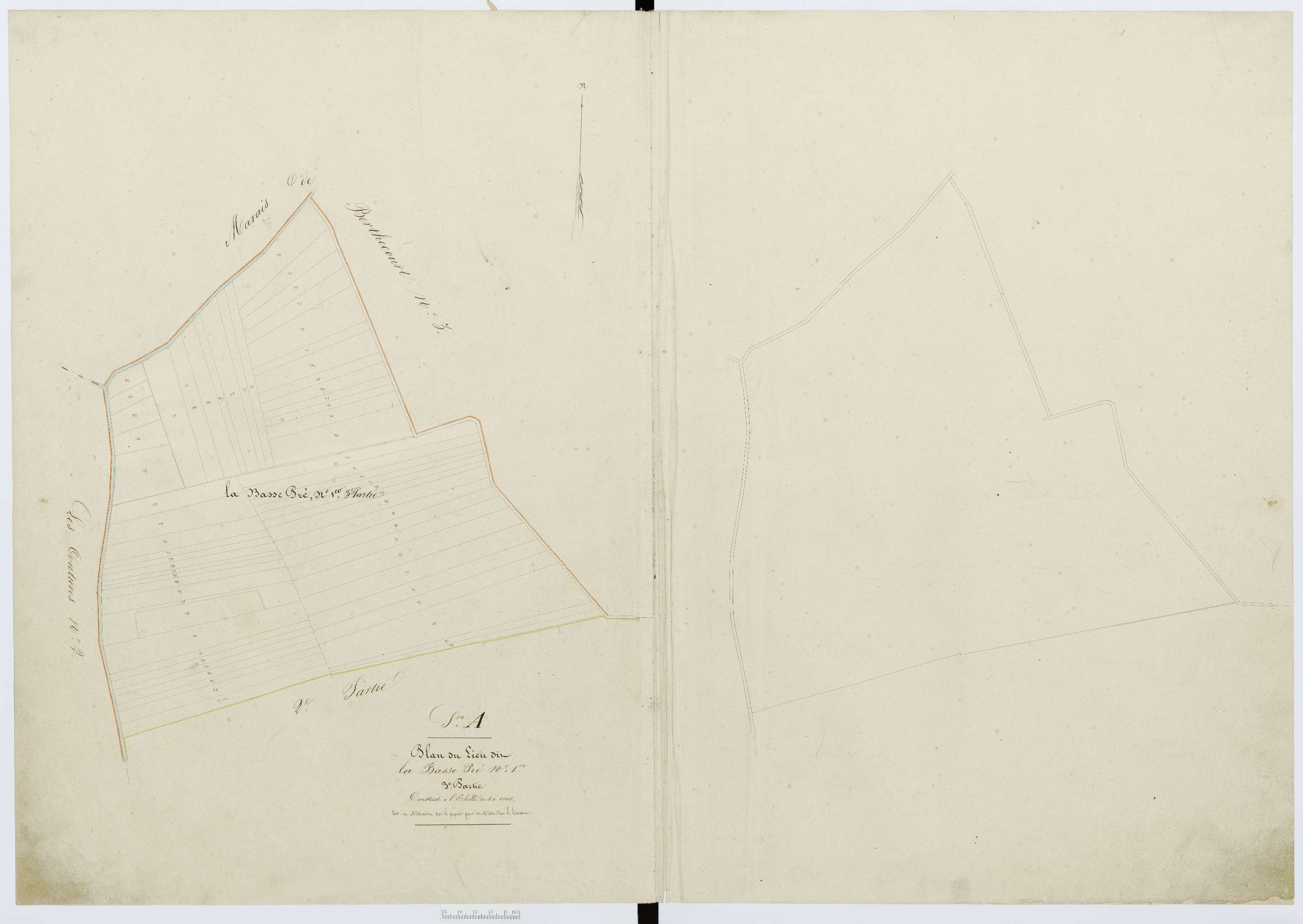 Berthecourt - Cadastre napoléonien, section A3